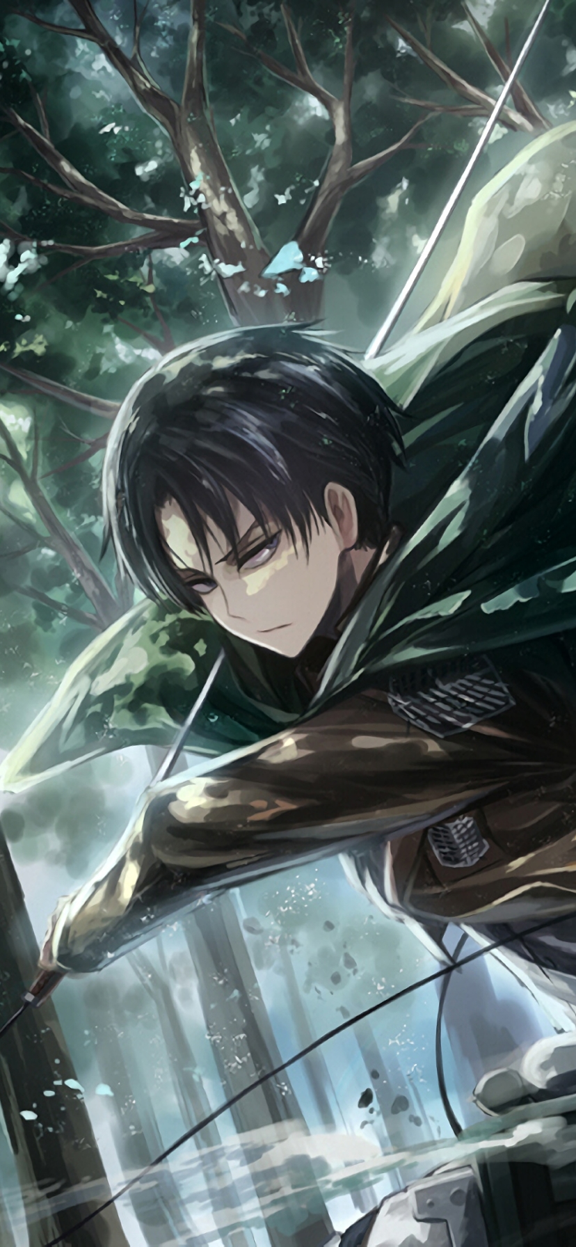 Descarga gratuita de fondo de pantalla para móvil de Animado, Ataque A Los Titanes, Levi Ackerman.