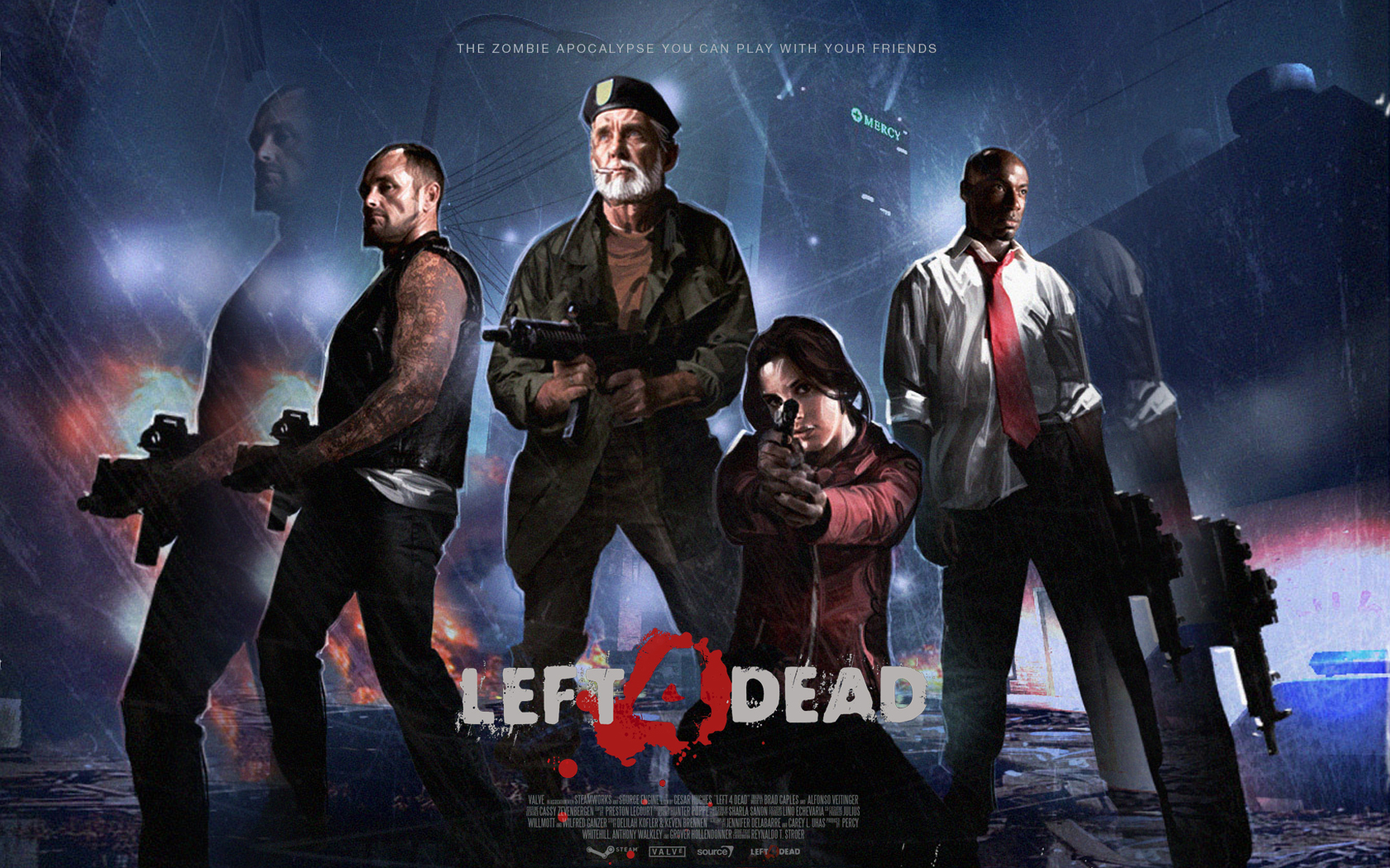 Популярні заставки і фони Left 4 Dead на комп'ютер