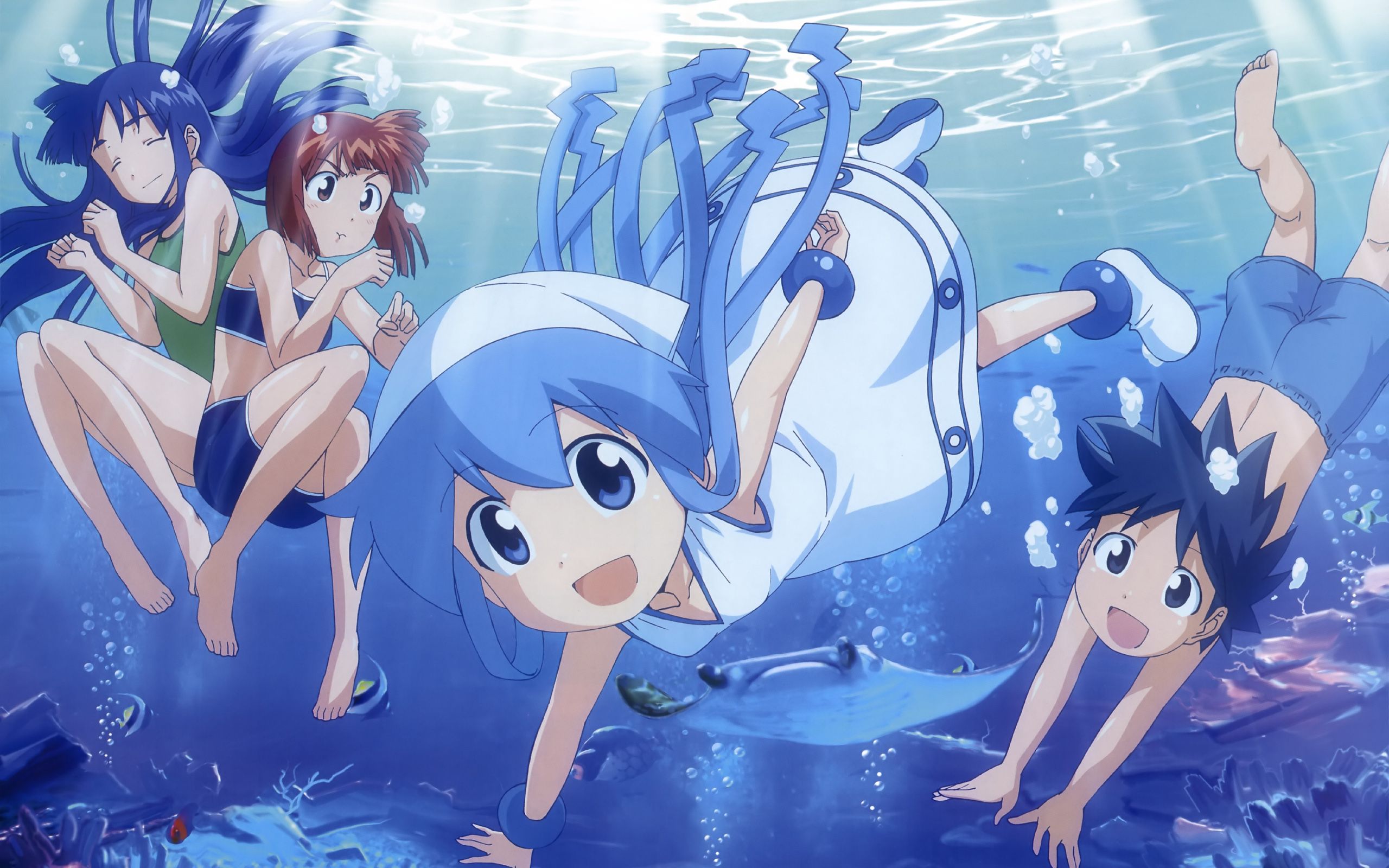 771067 Hintergrundbild herunterladen animes, tintenfischmädchen, ika musume - Bildschirmschoner und Bilder kostenlos