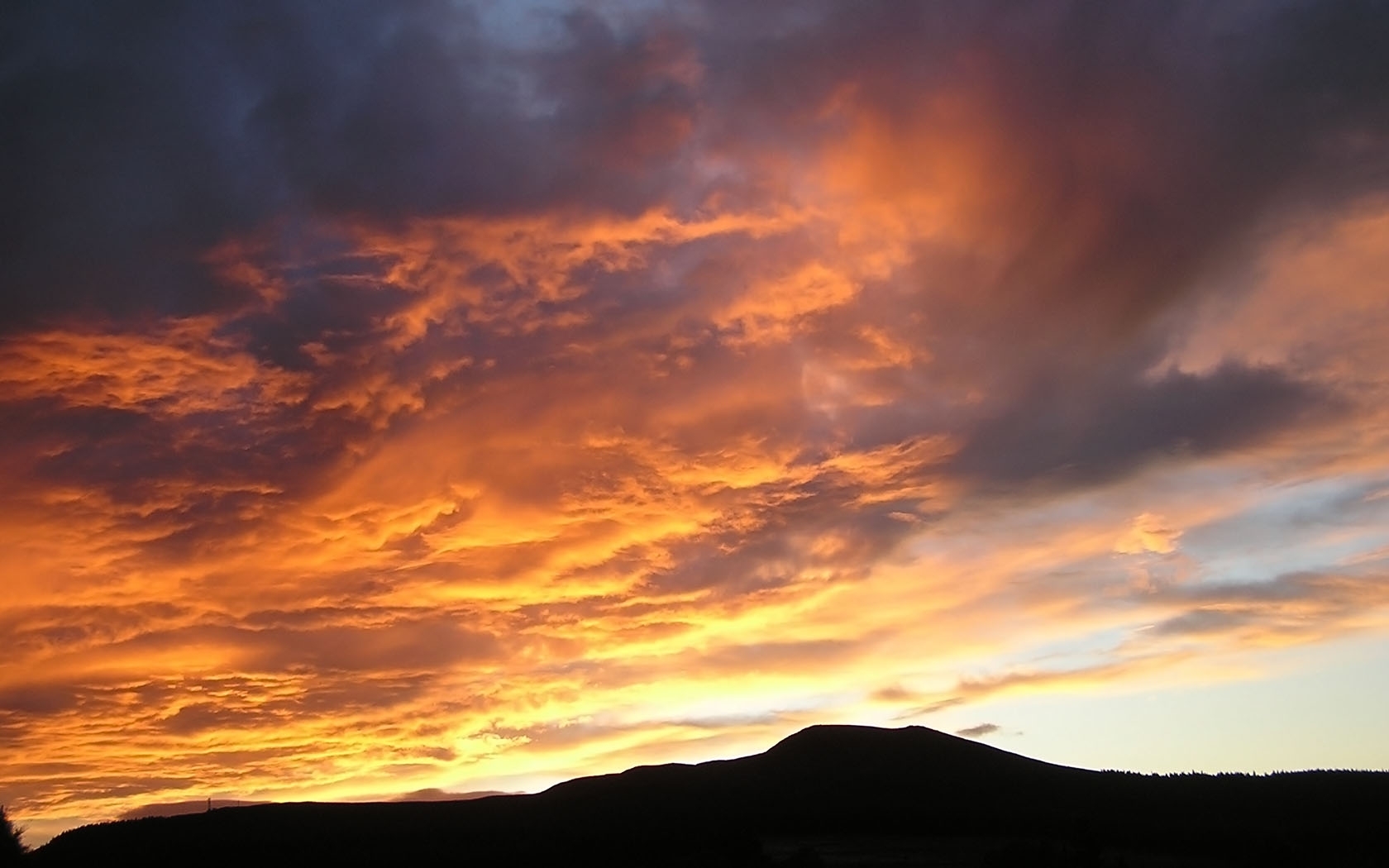 Download mobile wallpaper Clouds, Sky, Landscape, Sunset for free.