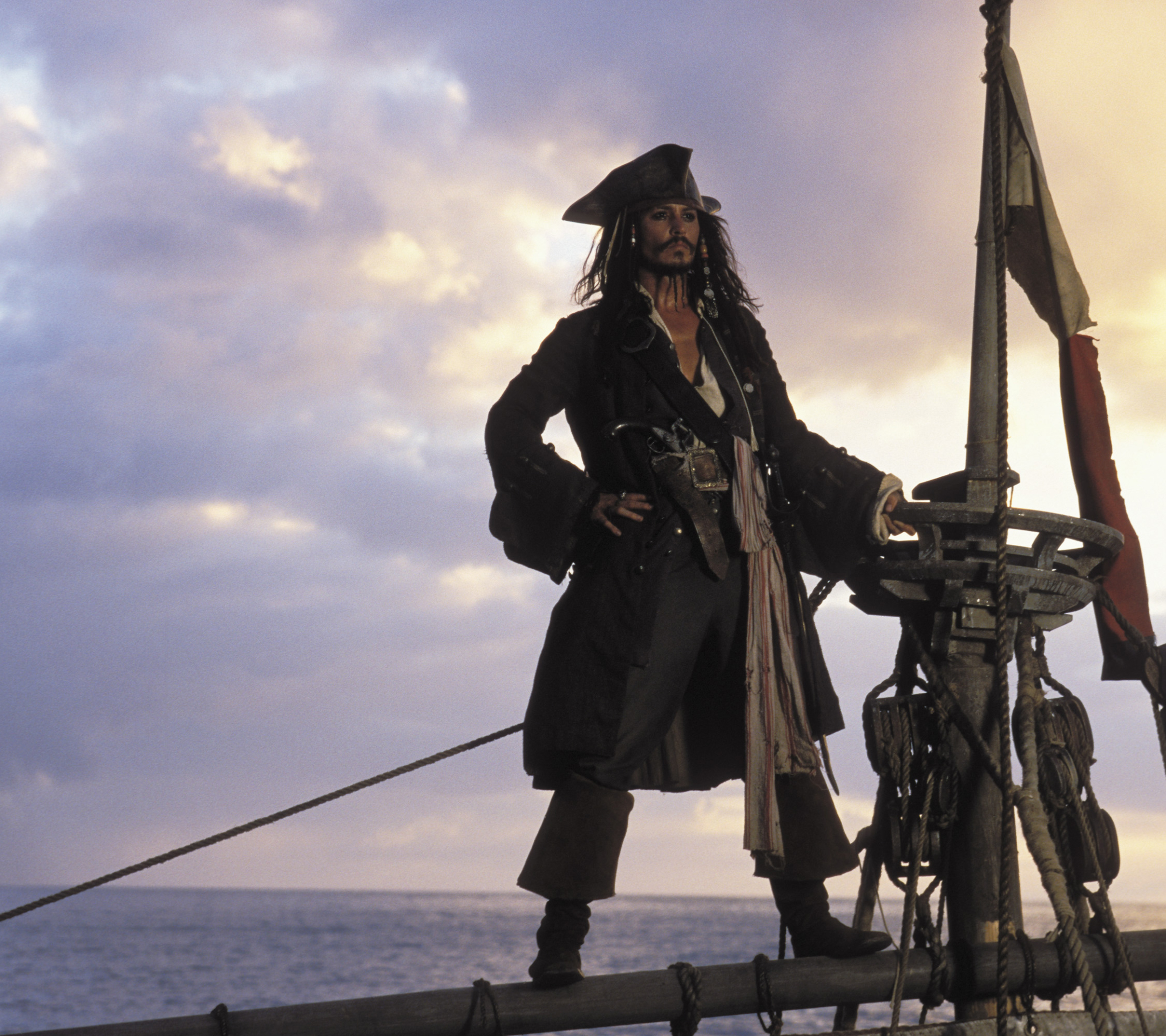 Download mobile wallpaper Pirates Of The Caribbean, Johnny Depp, Movie, Jack Sparrow, Pirates Of The Caribbean: The Curse Of The Black Pearl for free.