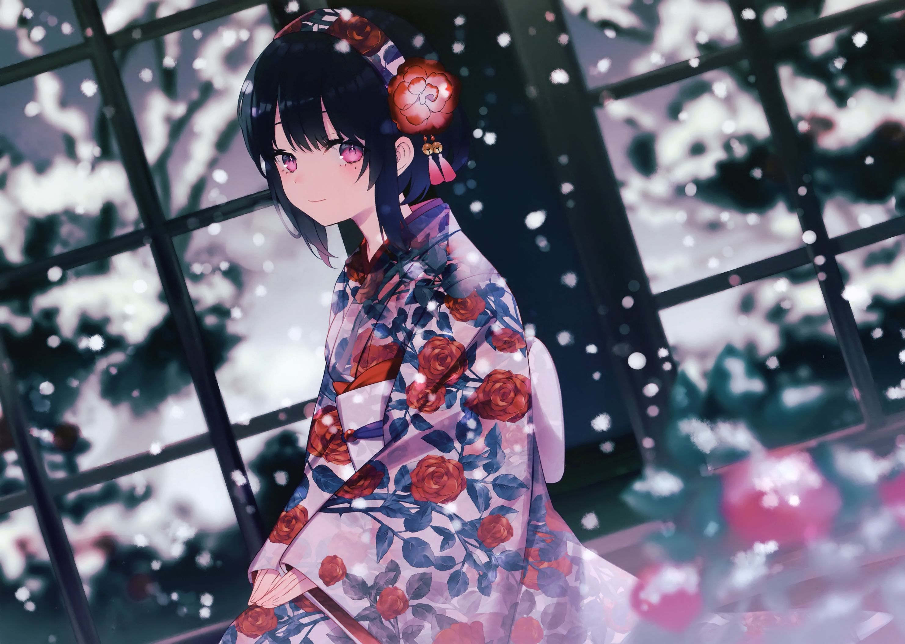 Téléchargez gratuitement l'image Kimono, Animé, Geisha sur le bureau de votre PC