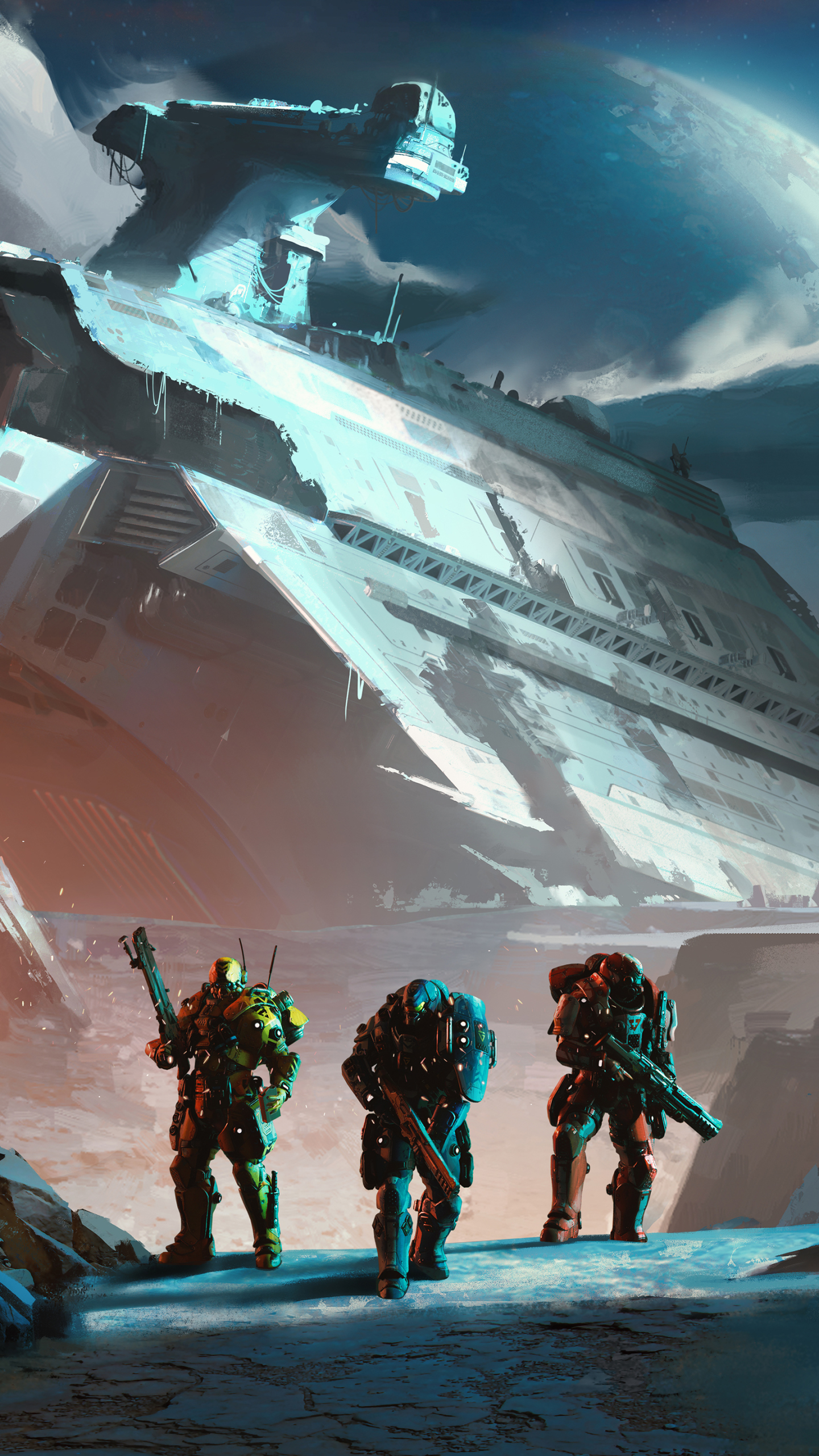 Download mobile wallpaper Weapon, Warrior, Sci Fi, Spaceship for free.