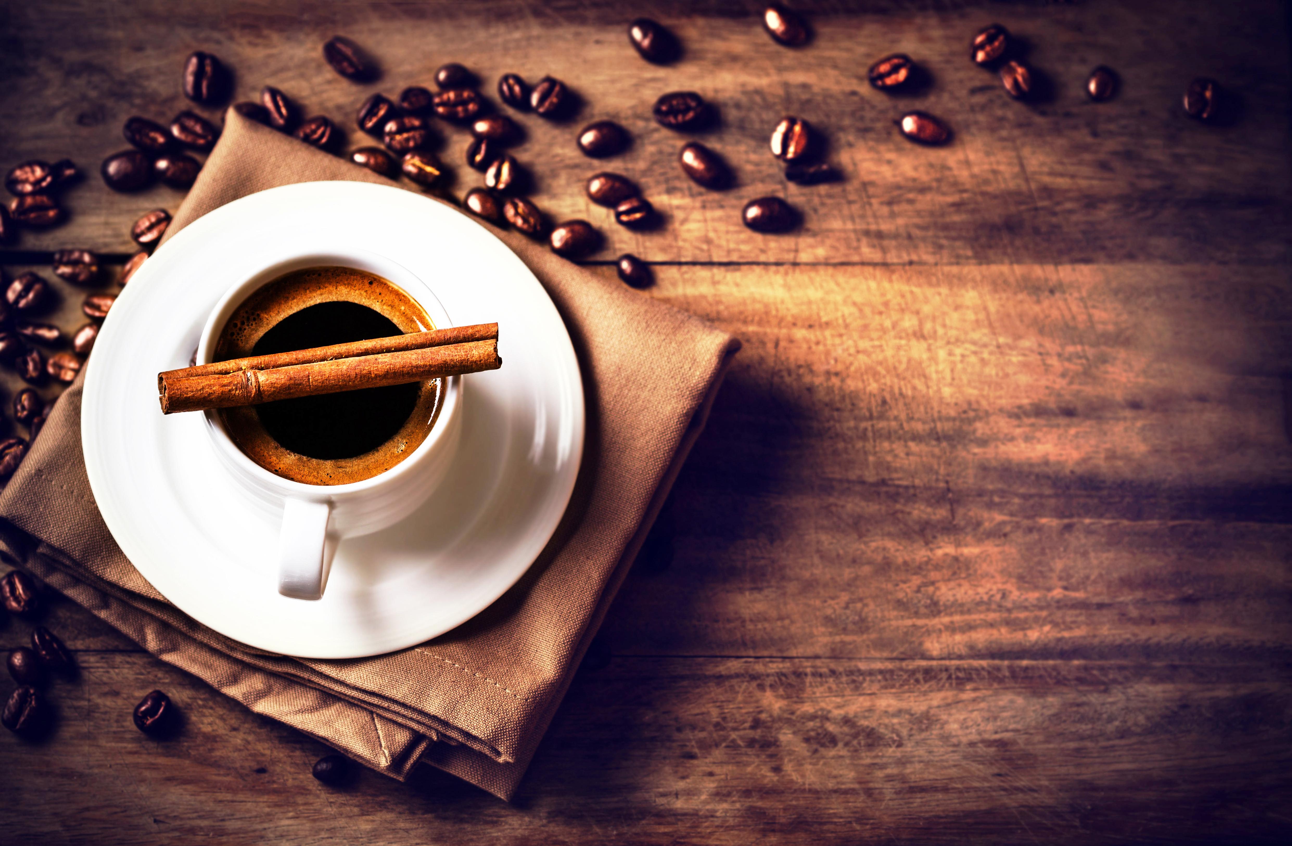 Free download wallpaper Food, Coffee, Cinnamon, Cup, Coffee Beans on your PC desktop