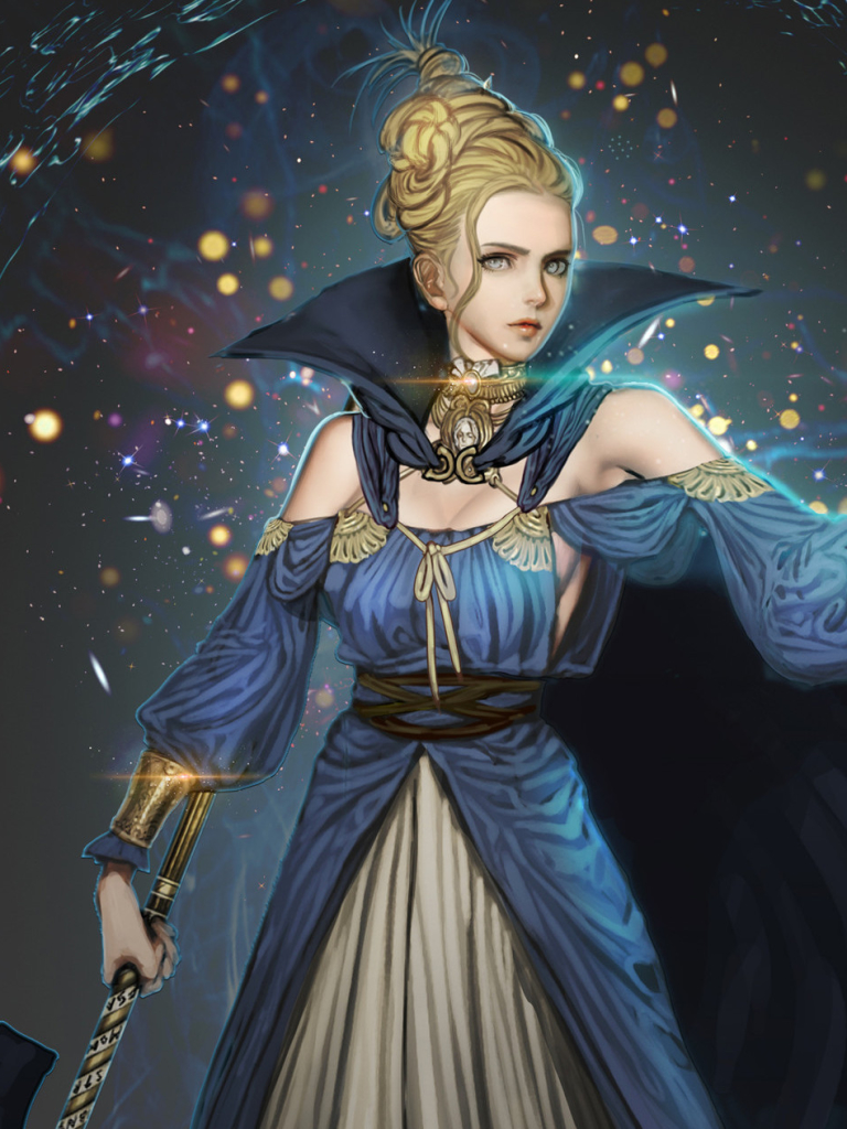 Download mobile wallpaper Magic, Fantasy, Women, Sword, Sorceress for free.