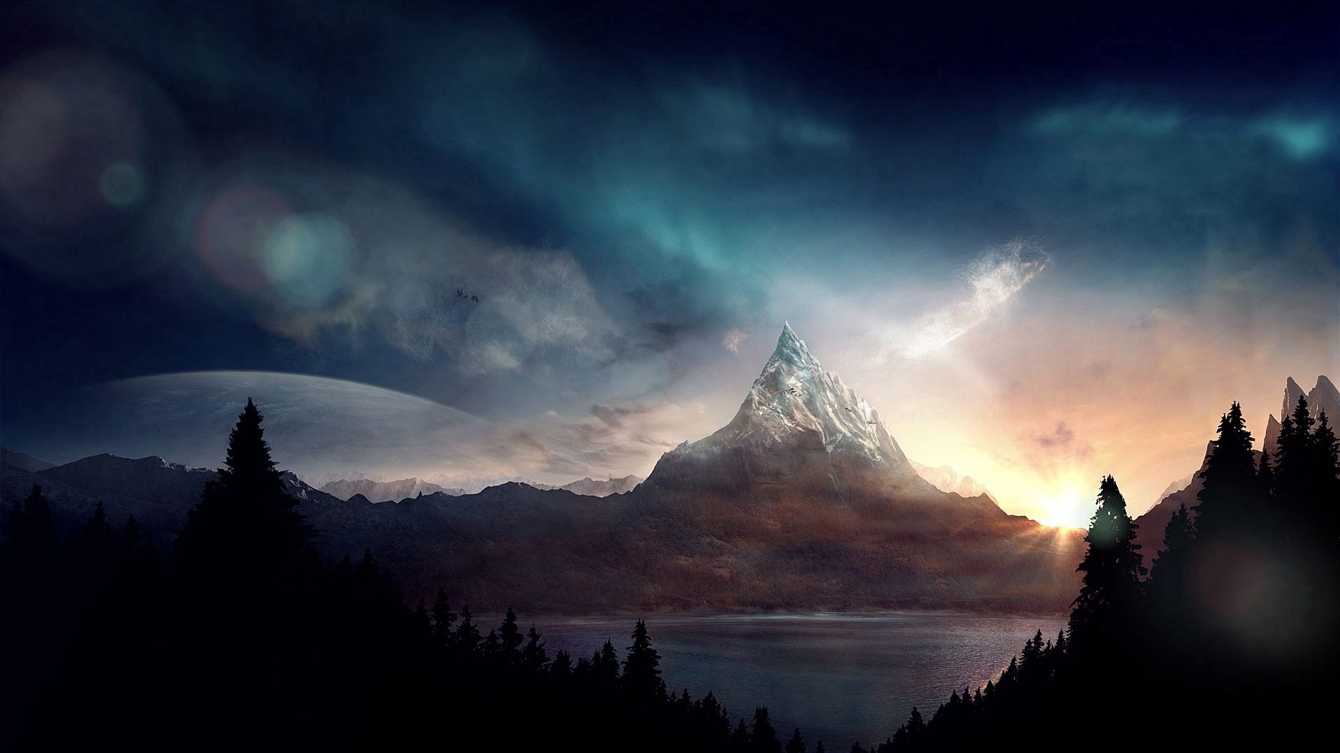 art, that's incredible, fiction, nature, mountain, peak