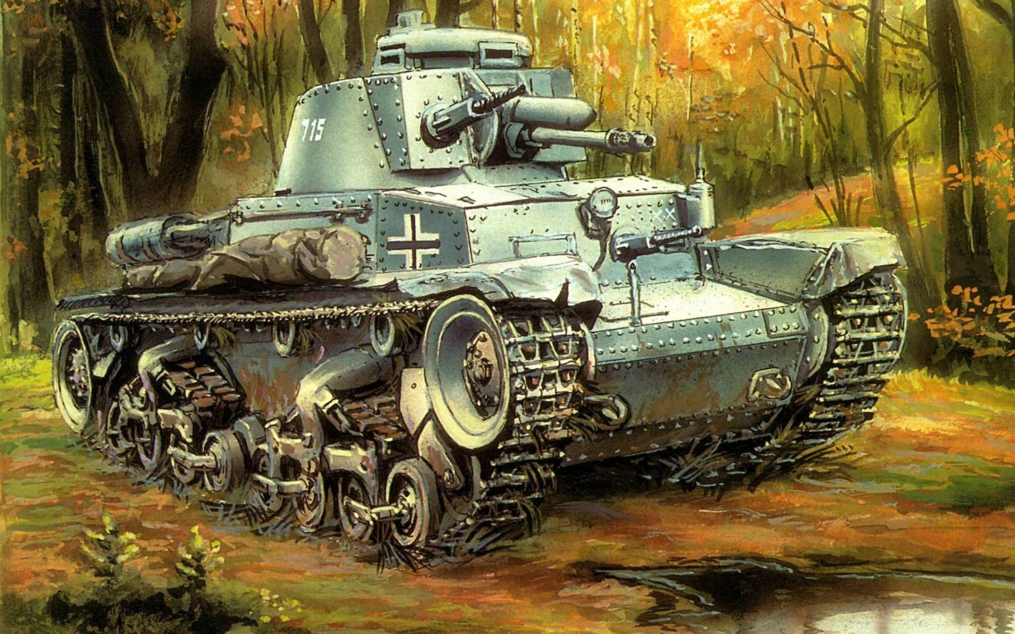 Популярные заставки и фоны Танковая 38 (Т) на компьютер