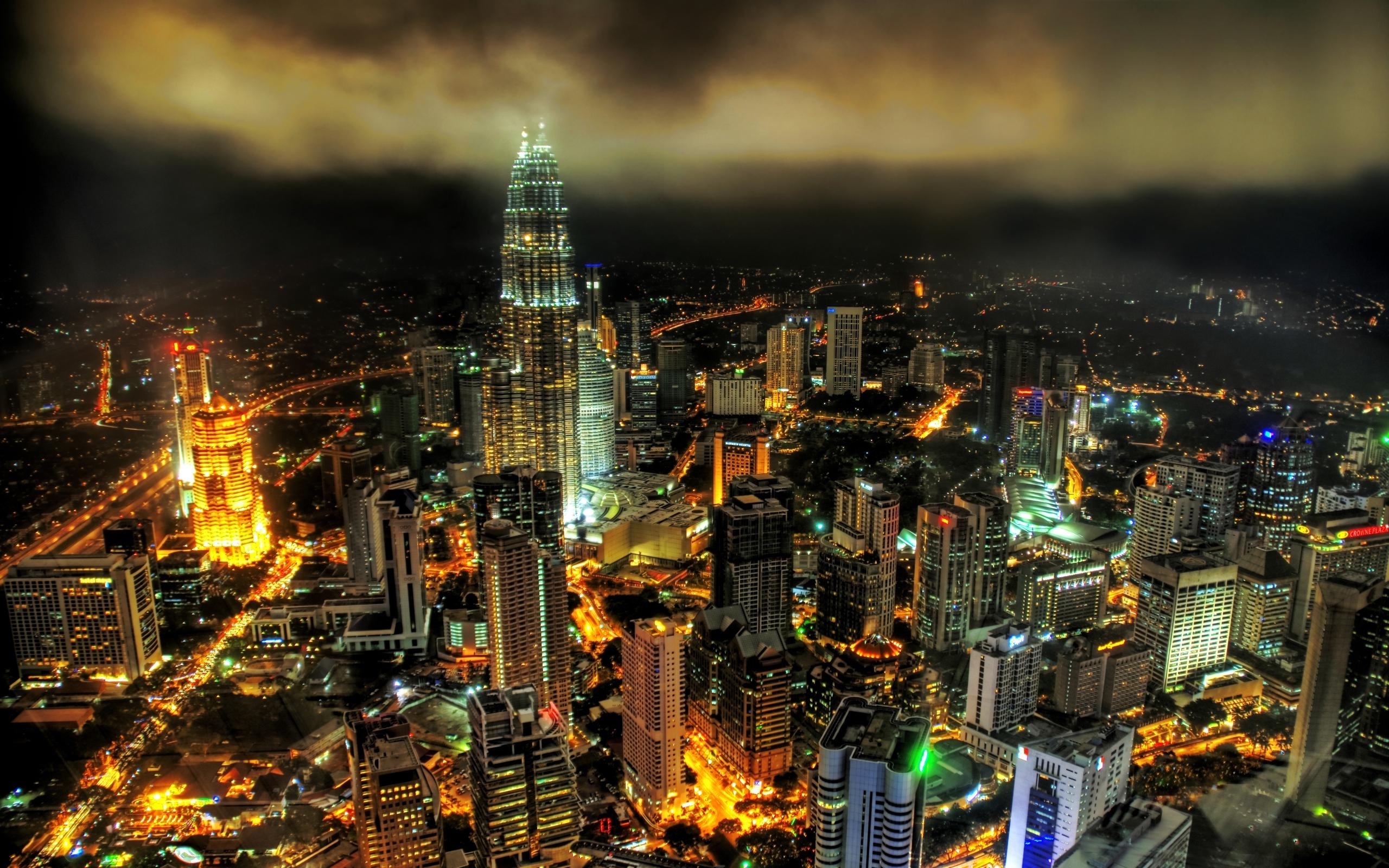 Free download wallpaper Cities, Night, Architecture, Landscape on your PC desktop