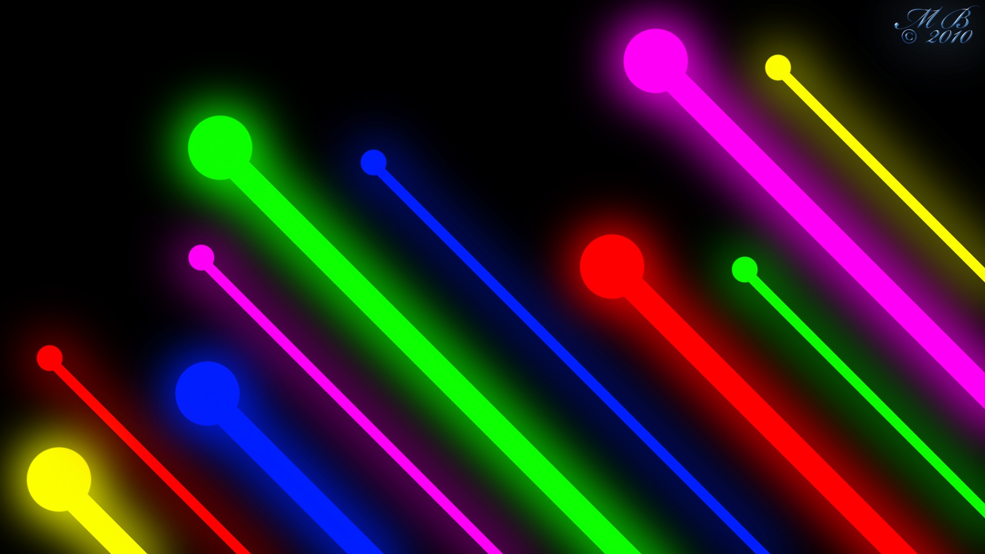 Free download wallpaper Lines, Neon, Artistic on your PC desktop