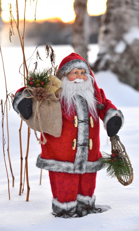 Descarga gratuita de fondo de pantalla para móvil de Navidad, Día Festivo, Figurilla, Papa Noel.