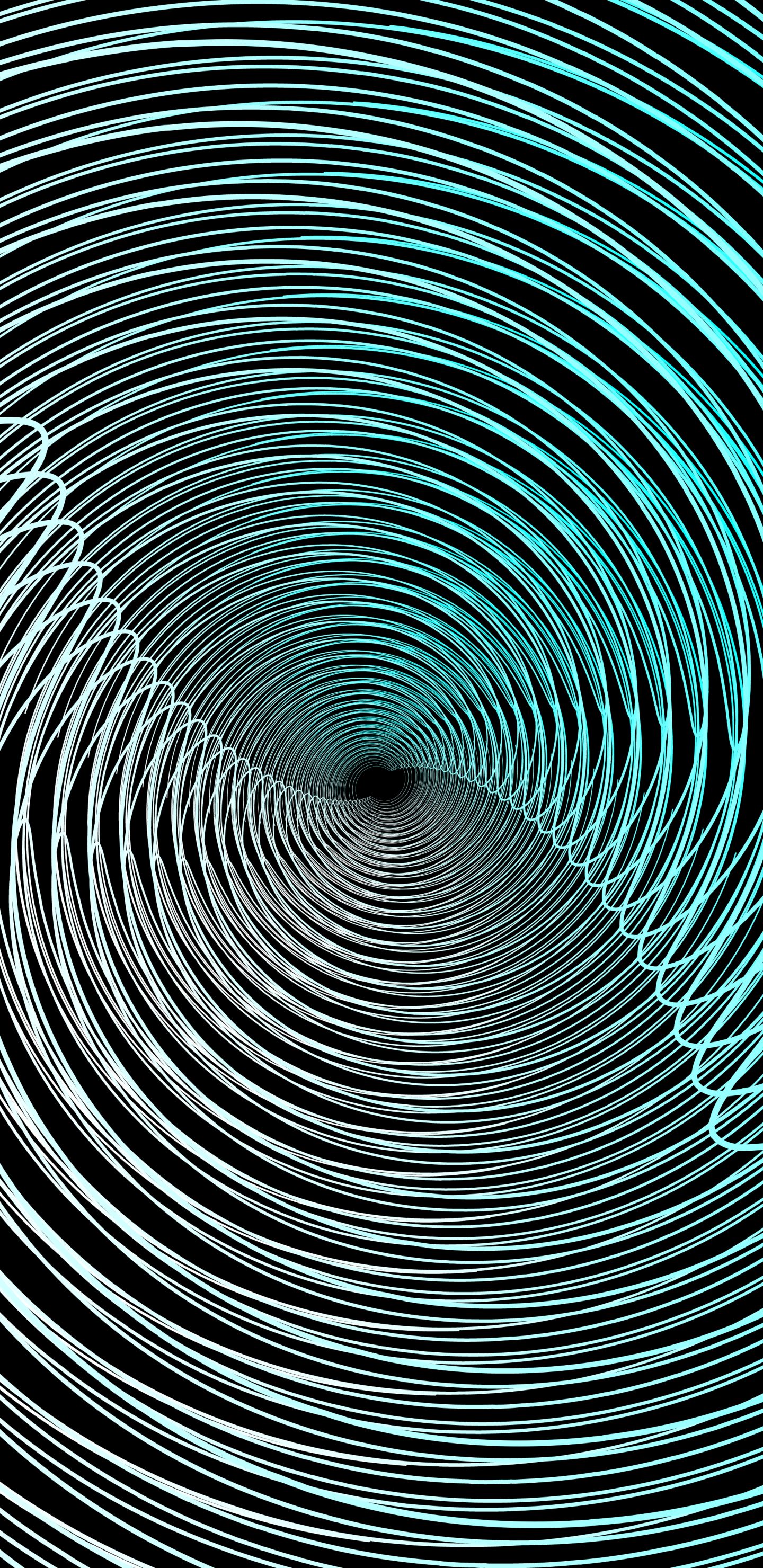 Download mobile wallpaper Abstract, Lines, Fractal, Gradient, Spiral for free.