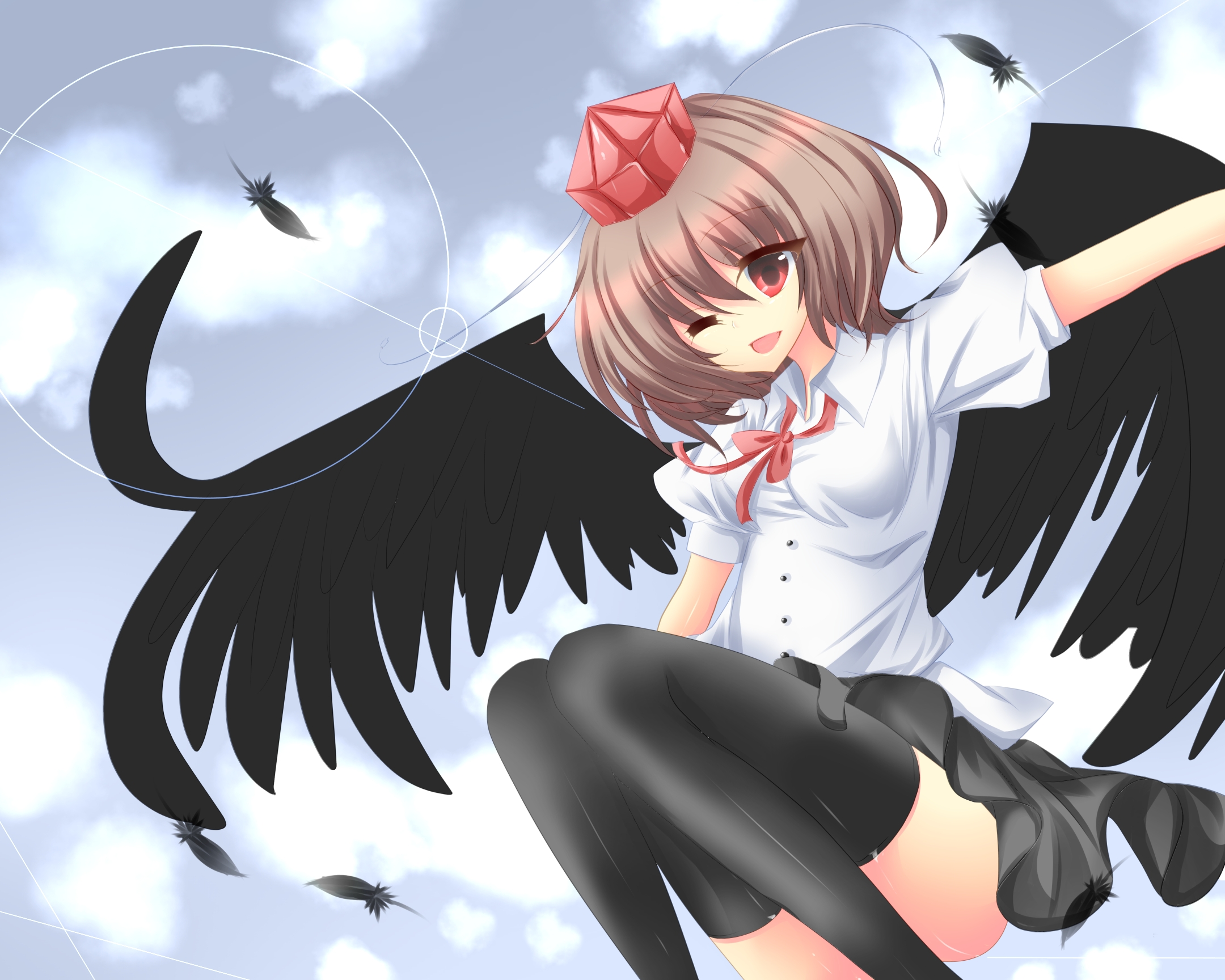 Free download wallpaper Anime, Touhou, Aya Shameimaru on your PC desktop