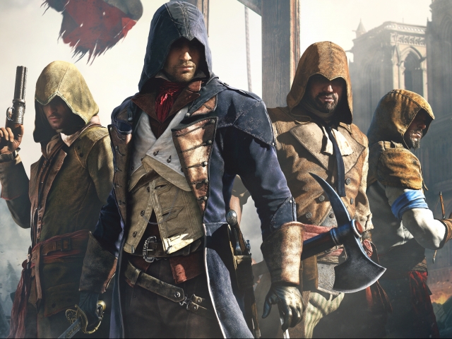 Скачати мобільні шпалери Кредо Вбивці, Відеогра, Assassin's Creed: Unity безкоштовно.