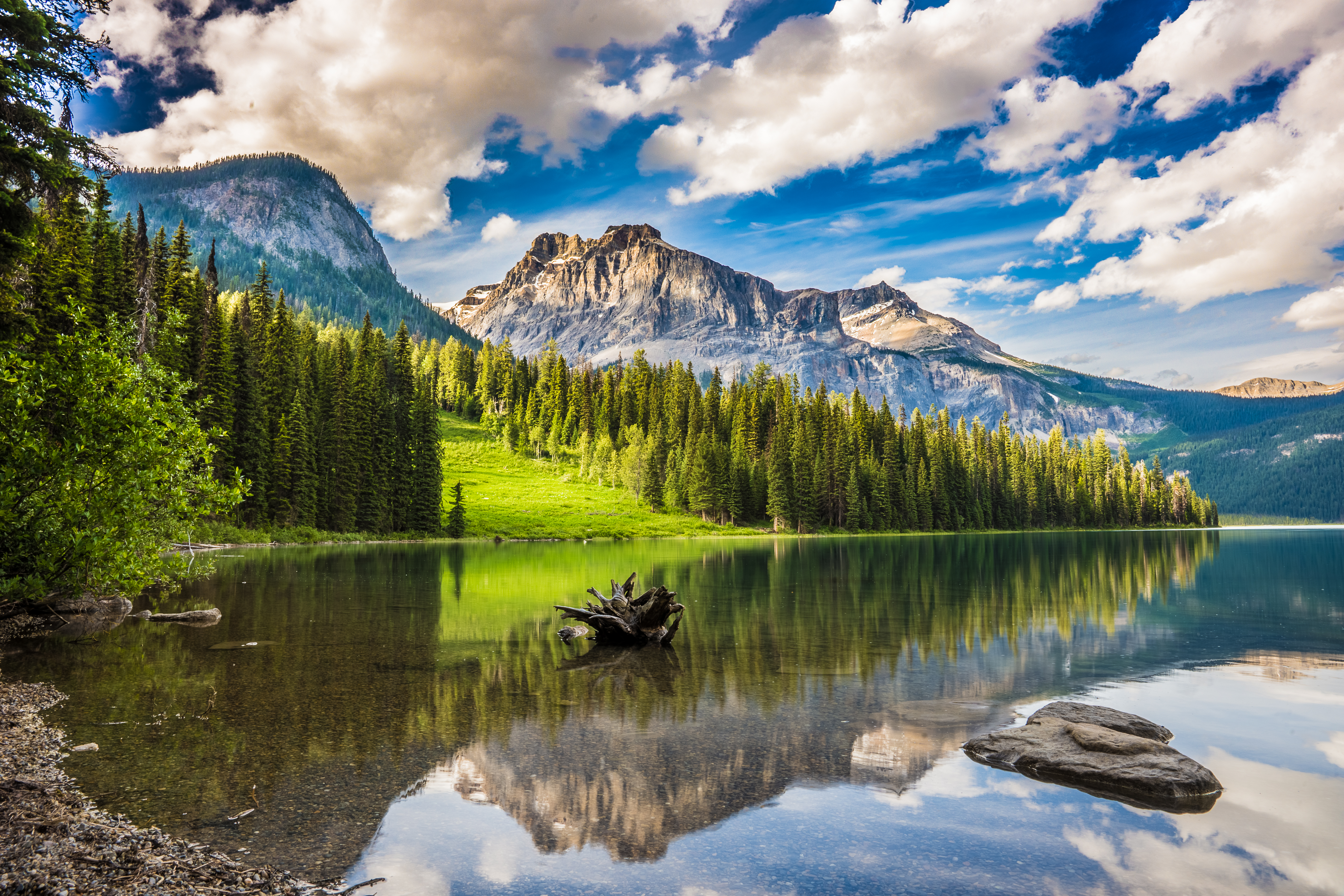 63400 Hintergrundbild herunterladen natur, mountains, see, wald, haken - Bildschirmschoner und Bilder kostenlos