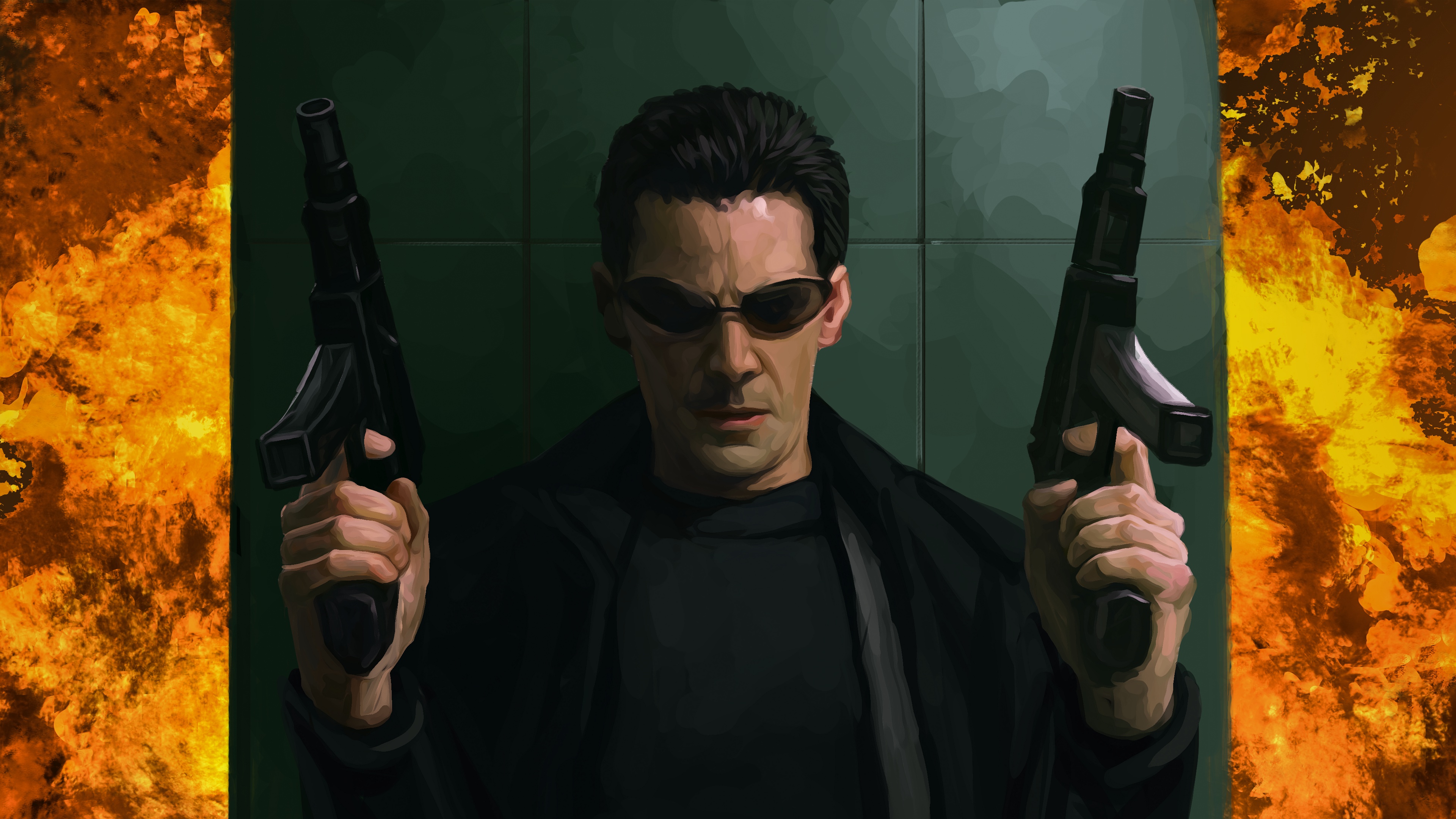 Download mobile wallpaper Keanu Reeves, Movie, The Matrix for free.
