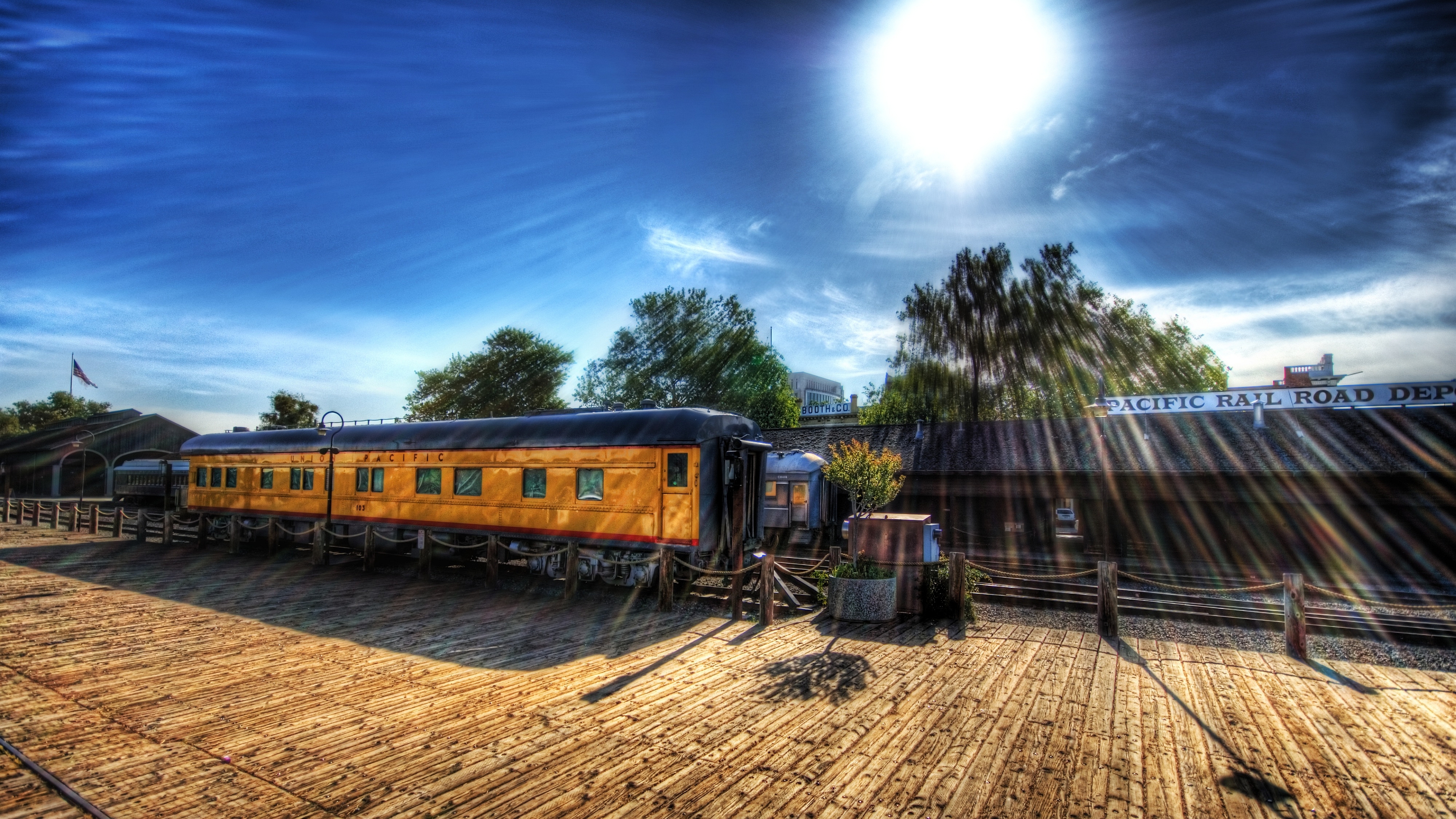 Download mobile wallpaper Hdr, Train, Vehicles for free.