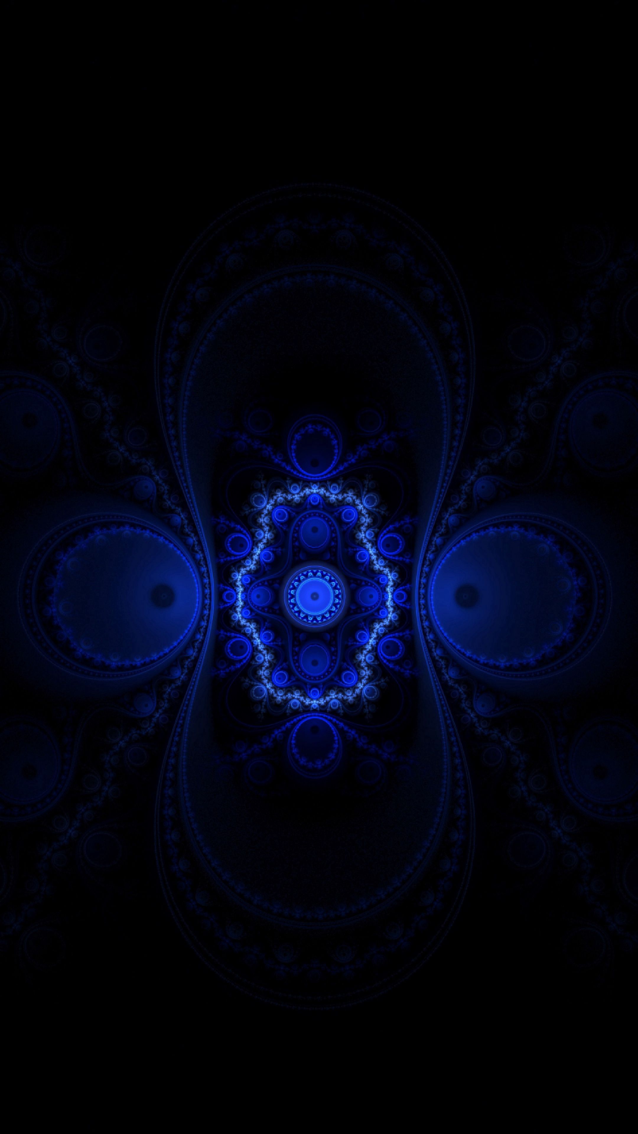 Download mobile wallpaper Abstract, Glow, Fractal, Dark for free.