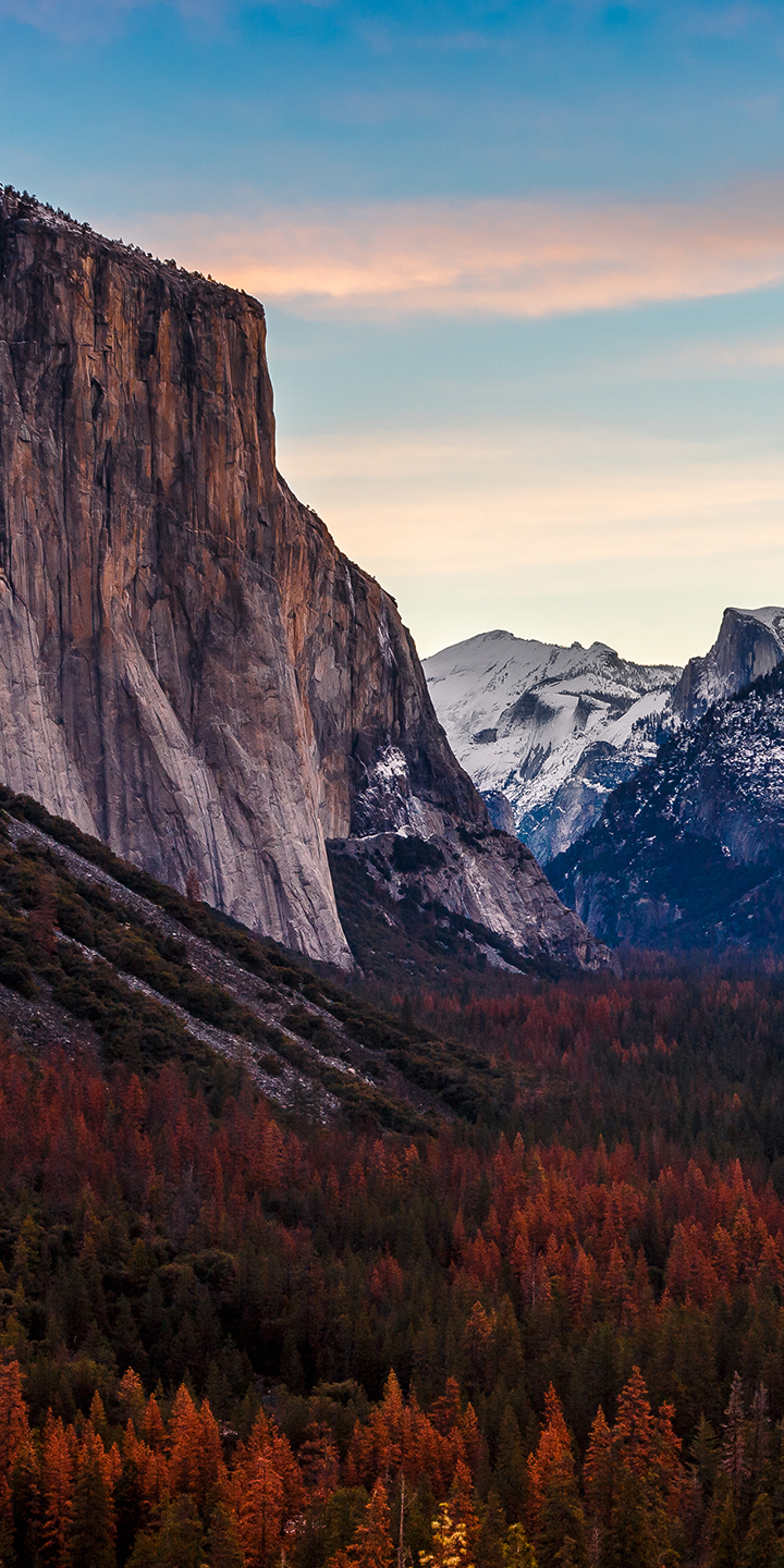 Baixar papel de parede para celular de Outono, Floresta, Cair, Penhasco, Parque Nacional, Parque Nacional De Yosemite, Terra/natureza, Cataratas De Yosemite gratuito.