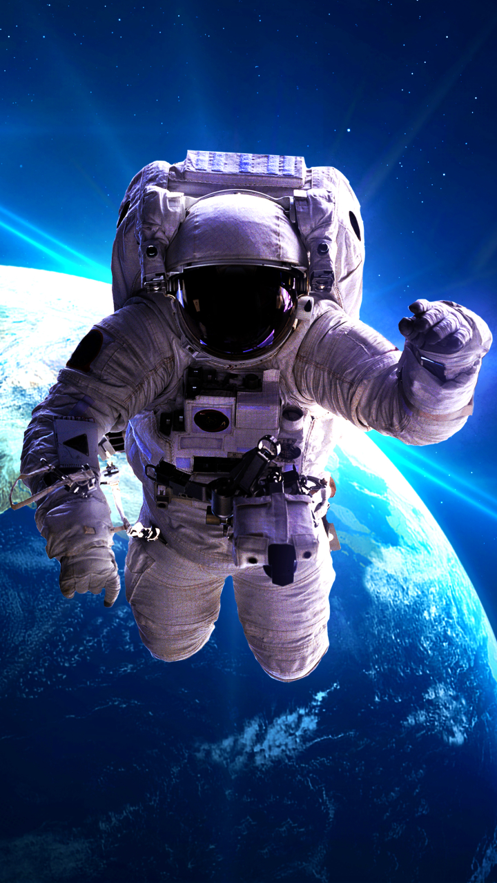 Скачать картинку Космос, Звезды, Пространство, Астронавт, Научная Фантастика в телефон бесплатно.