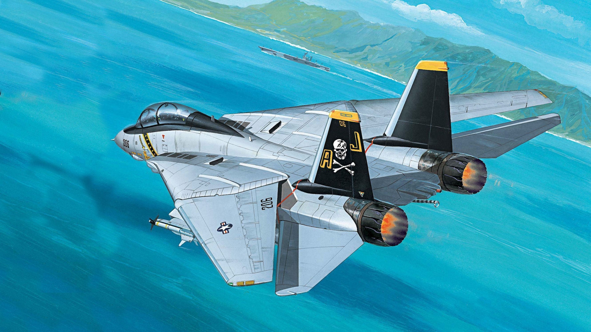 無料モバイル壁紙グラマン F 14 トムキャット, 軍隊, ジェット戦闘機をダウンロードします。