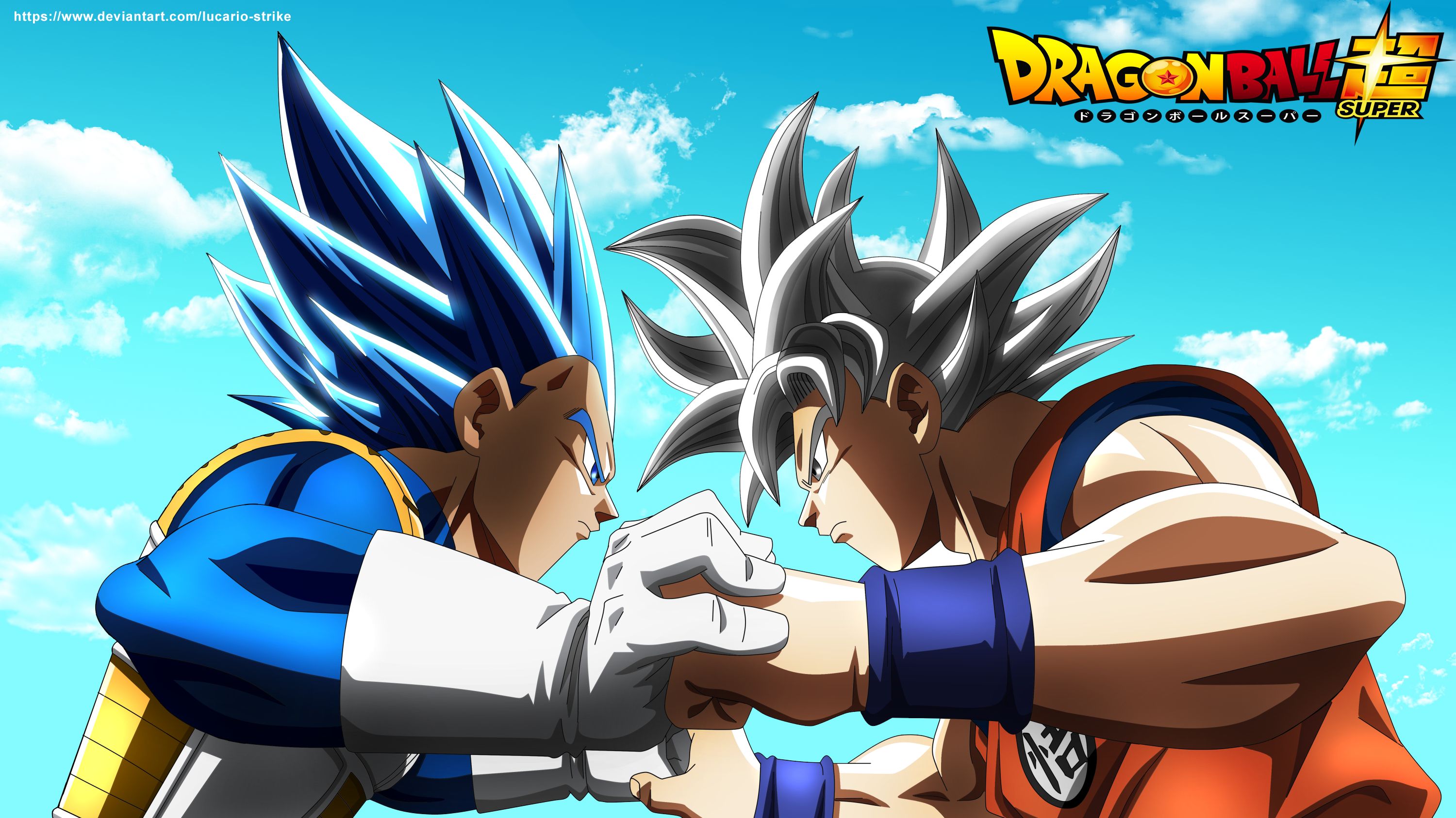 Baixar papel de parede para celular de Anime, Goku, Dragon Ball, Vegeta (Dragon Ball), Dragon Ball Super, Ultra Instinto (Dragon Ball), Super Saiyajin Azul gratuito.