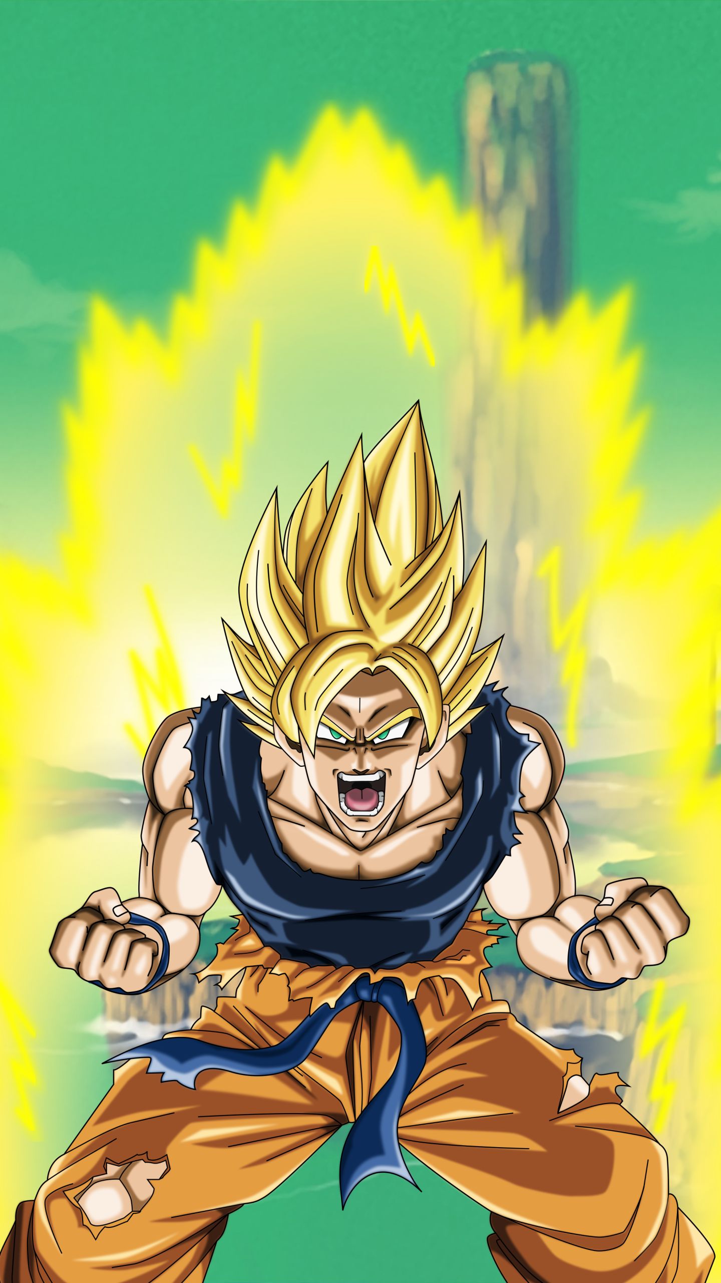 Download mobile wallpaper Anime, Dragon Ball Z, Dragon Ball, Goku, Super Saiyan for free.