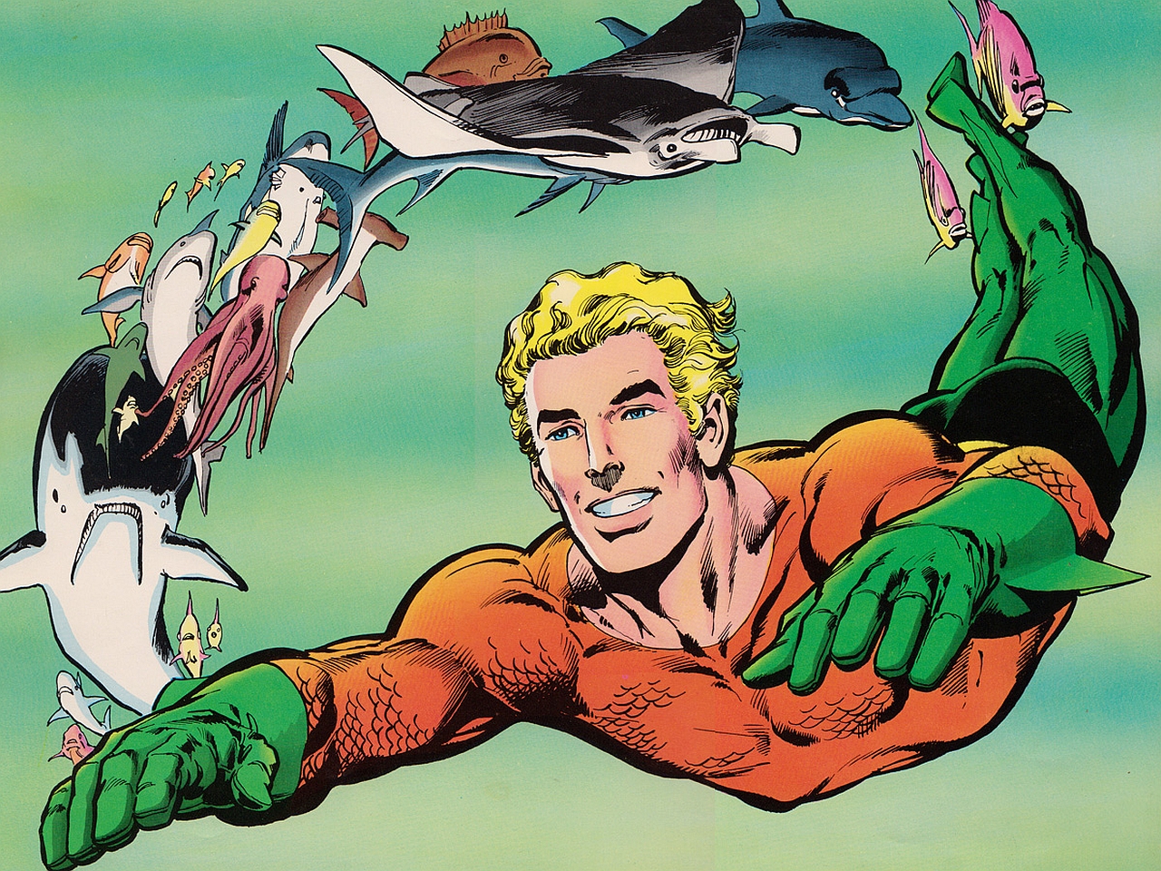 Handy-Wallpaper Comics, Aquaman kostenlos herunterladen.