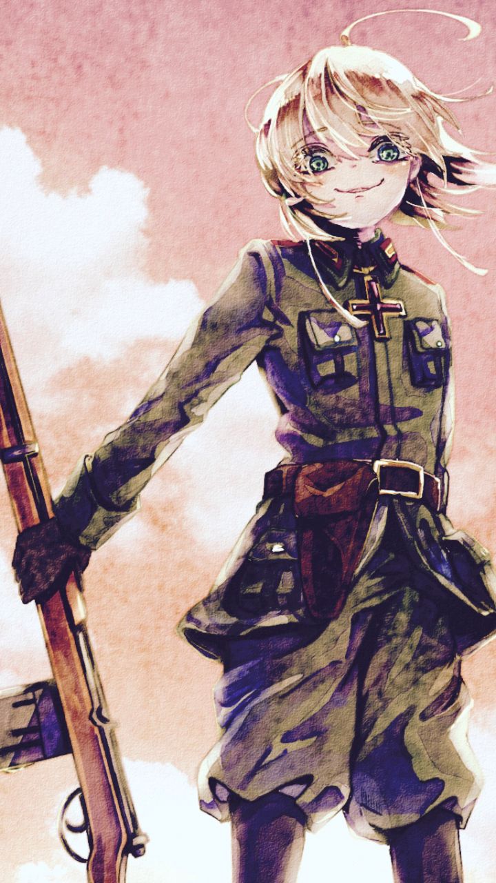 Handy-Wallpaper Animes, Youjo Senki, Tanja Degurechaff kostenlos herunterladen.