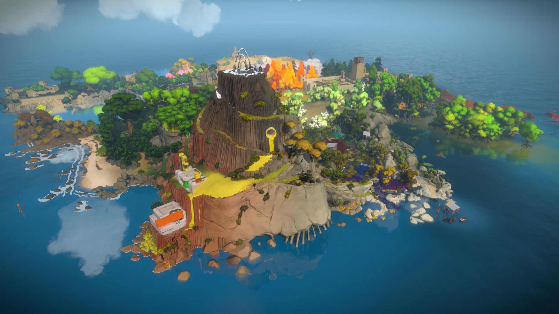 video game, the witness, island