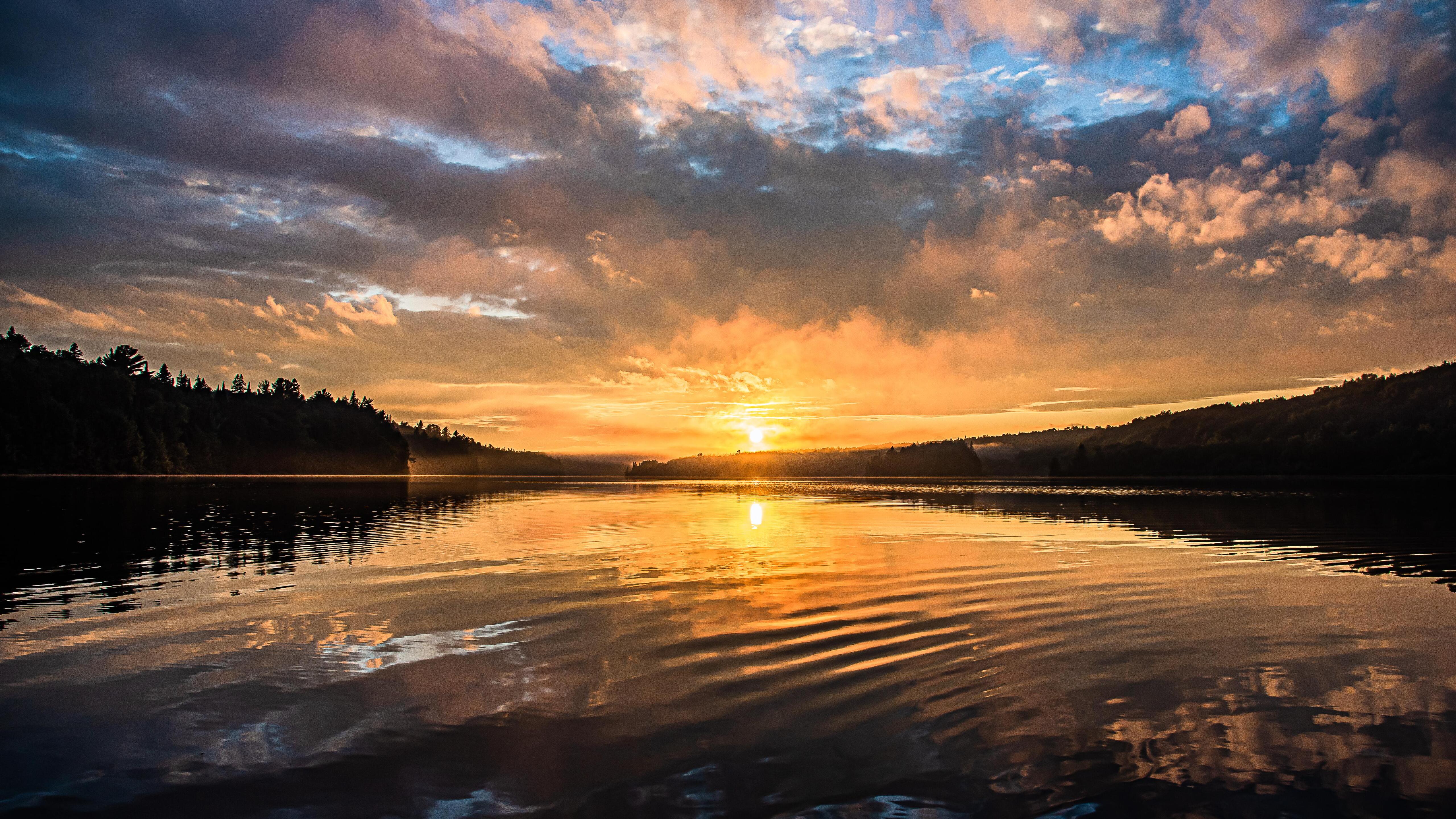 Téléchargez gratuitement l'image Coucher De Soleil, Lac, Des Lacs, Terre/nature sur le bureau de votre PC