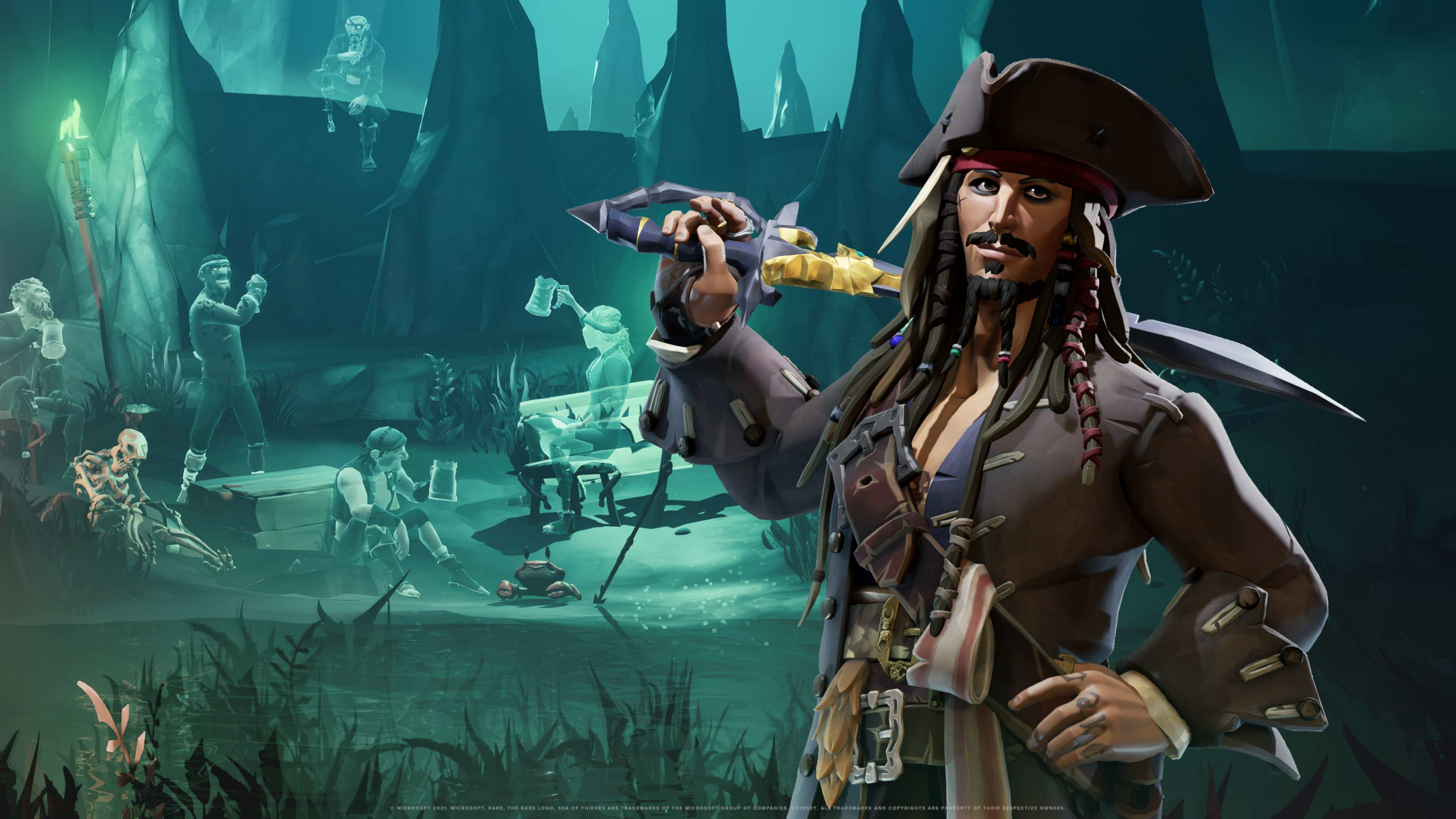 1034357 скачать картинку видеоигры, море воров, джек воробей, море воров: жизнь пирата - обои и заставки бесплатно