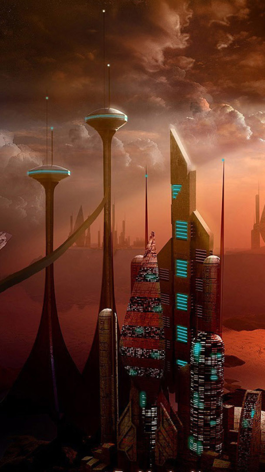 Download mobile wallpaper City, Sci Fi for free.