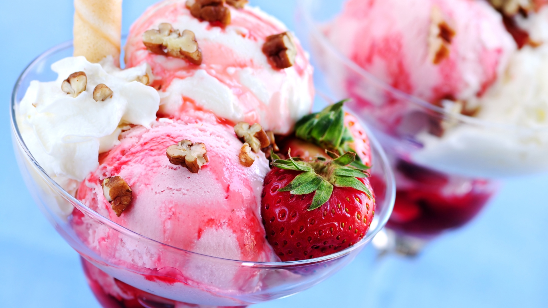 ice cream, food, red HD wallpaper