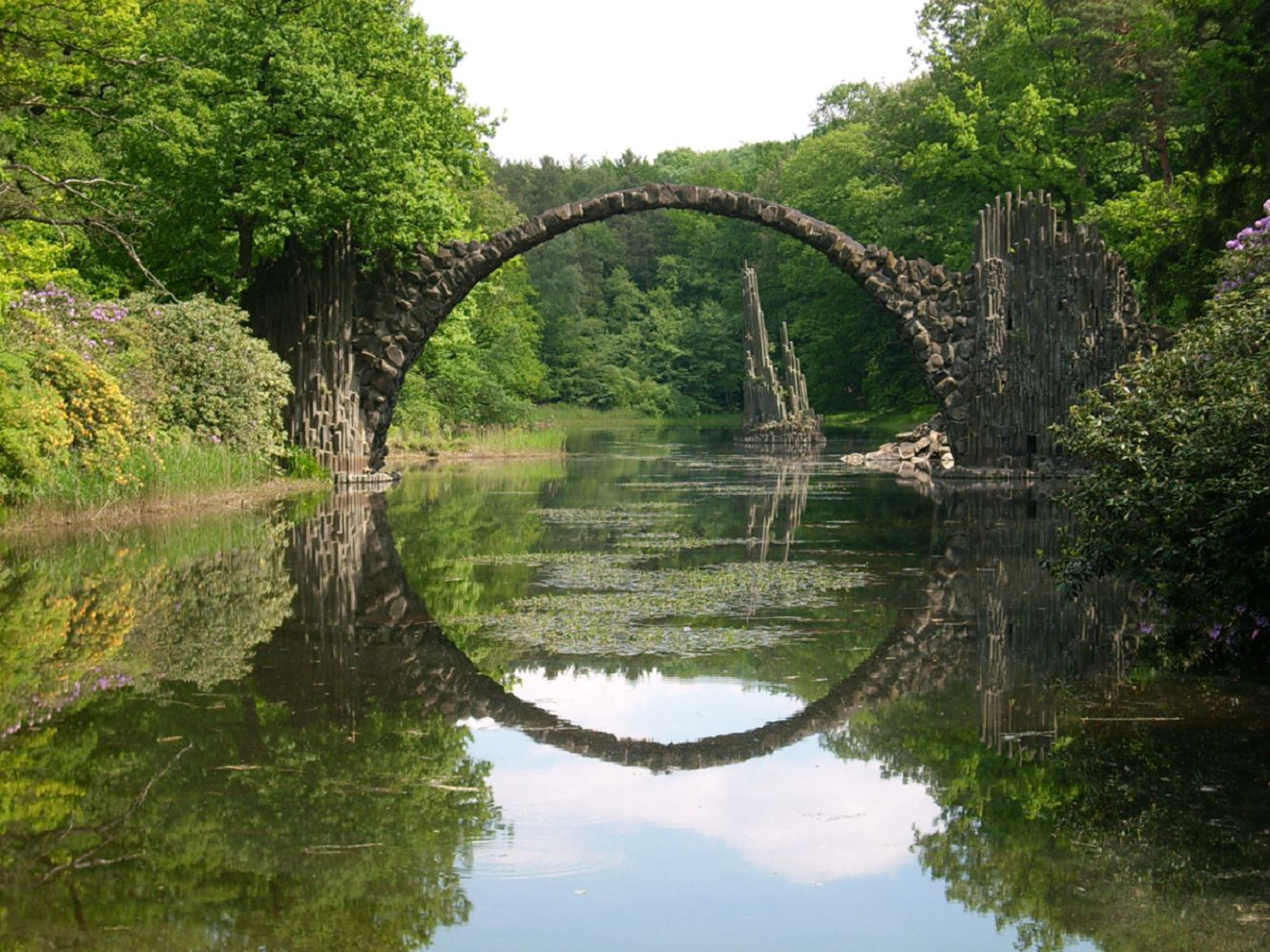 187838壁紙のダウンロードマンメイド, 悪魔の橋, 橋, 川, 結石-スクリーンセーバーと写真を無料で