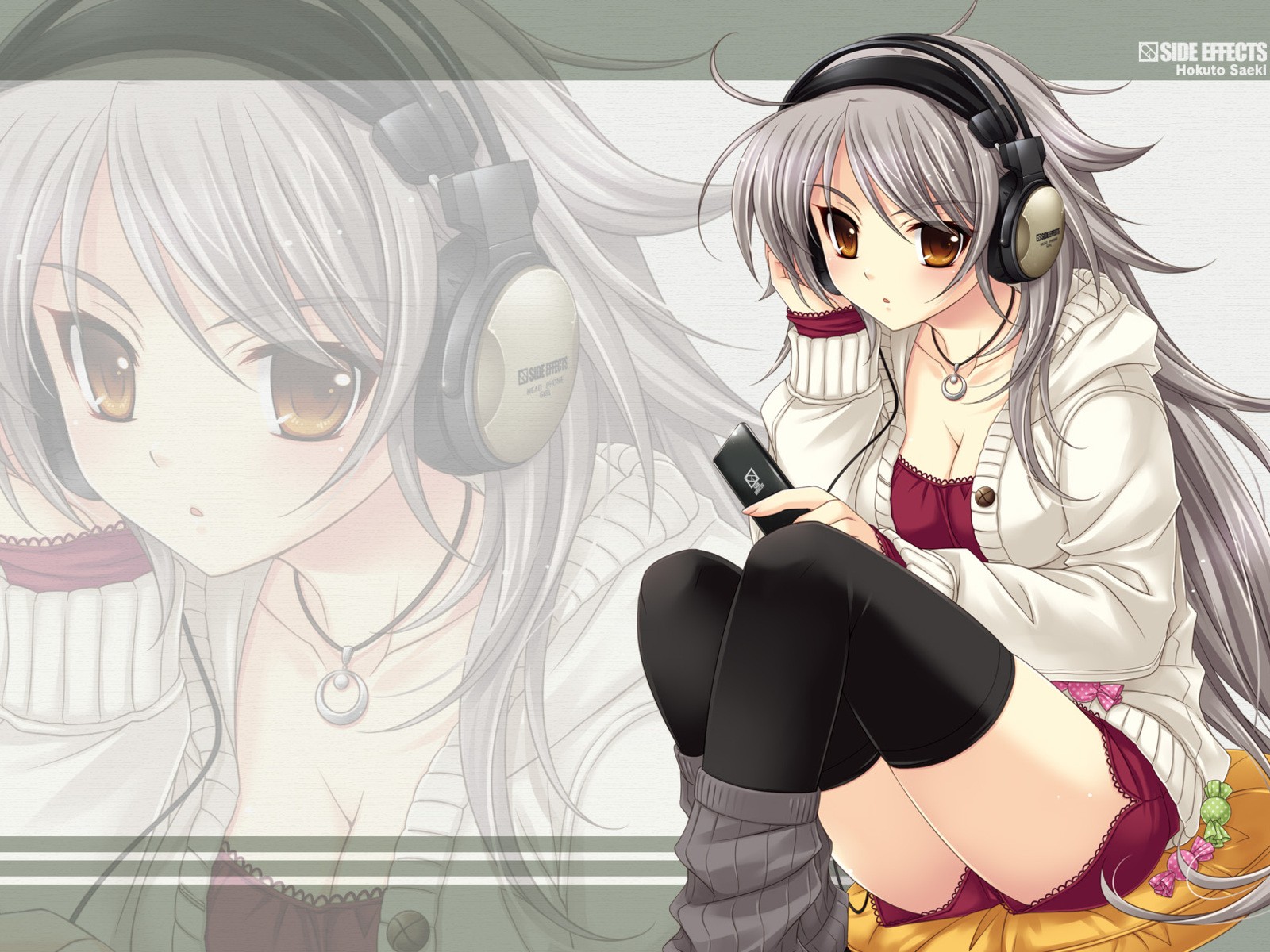 Laden Sie das Kopfhörer, Animes-Bild kostenlos auf Ihren PC-Desktop herunter
