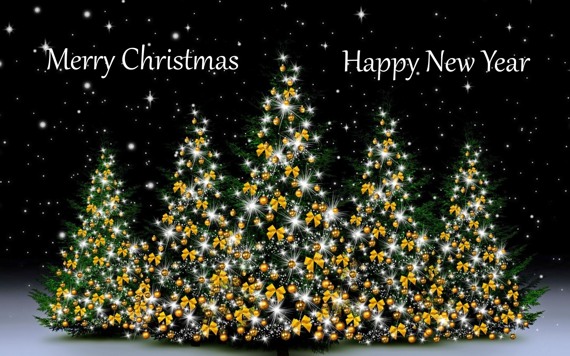Download mobile wallpaper Stars, New Year, Night, Tree, Christmas, Holiday, Christmas Tree, Merry Christmas, Happy New Year for free.