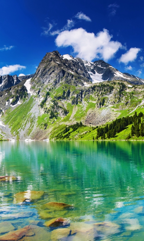 Скачати мобільні шпалери Пейзаж, Природа, Небо, Озера, Гора, Озеро, Фотографія безкоштовно.