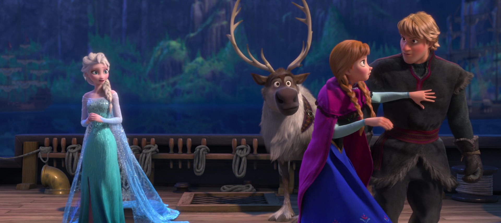 Descarga gratuita de fondo de pantalla para móvil de Películas, Frozen: El Reino Del Hielo, Congelado (Película), Ana (Congelada), Elsa (Congelada), Kristoff (Congelado), Sven (Congelado).