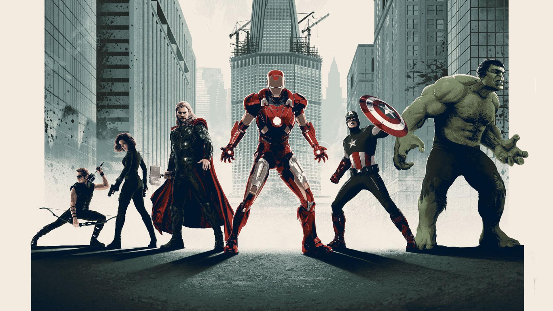Download mobile wallpaper Hulk, Iron Man, Captain America, Movie, Thor, Black Widow, Hawkeye, The Avengers for free.