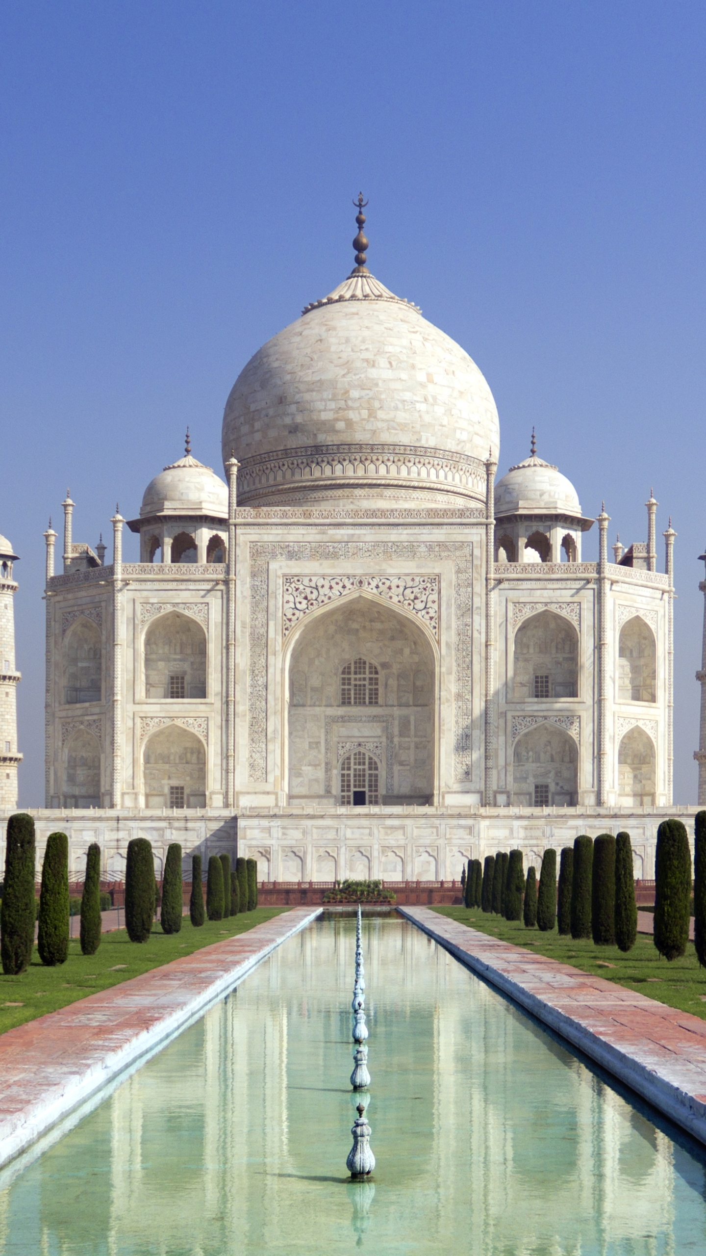 Téléchargez des papiers peints mobile Taj Mahal, Parc, Monument, Dôme, Inde, Les Monuments, Construction Humaine, Se Garer gratuitement.