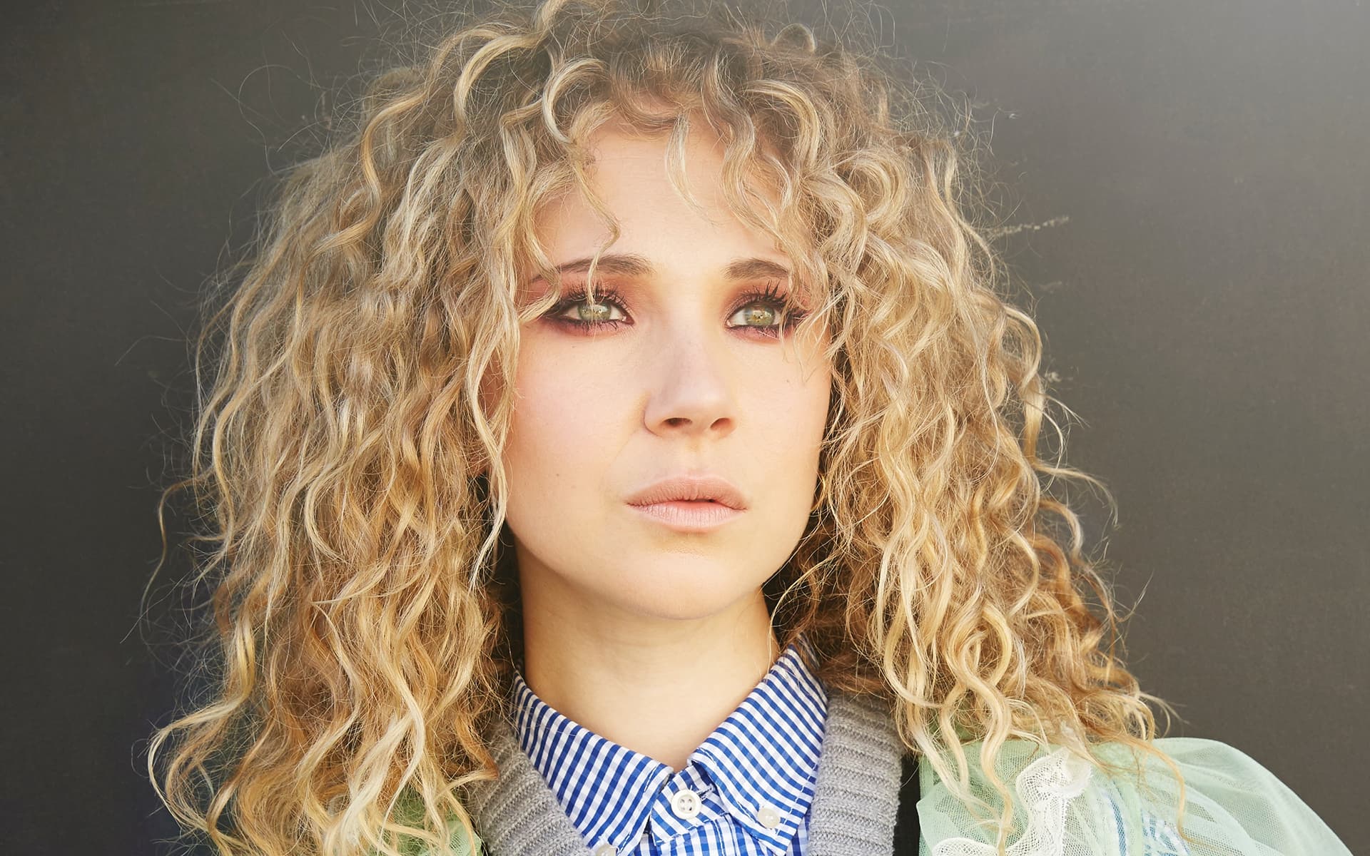 celebrity, juno temple, actress, blonde, face, green eyes