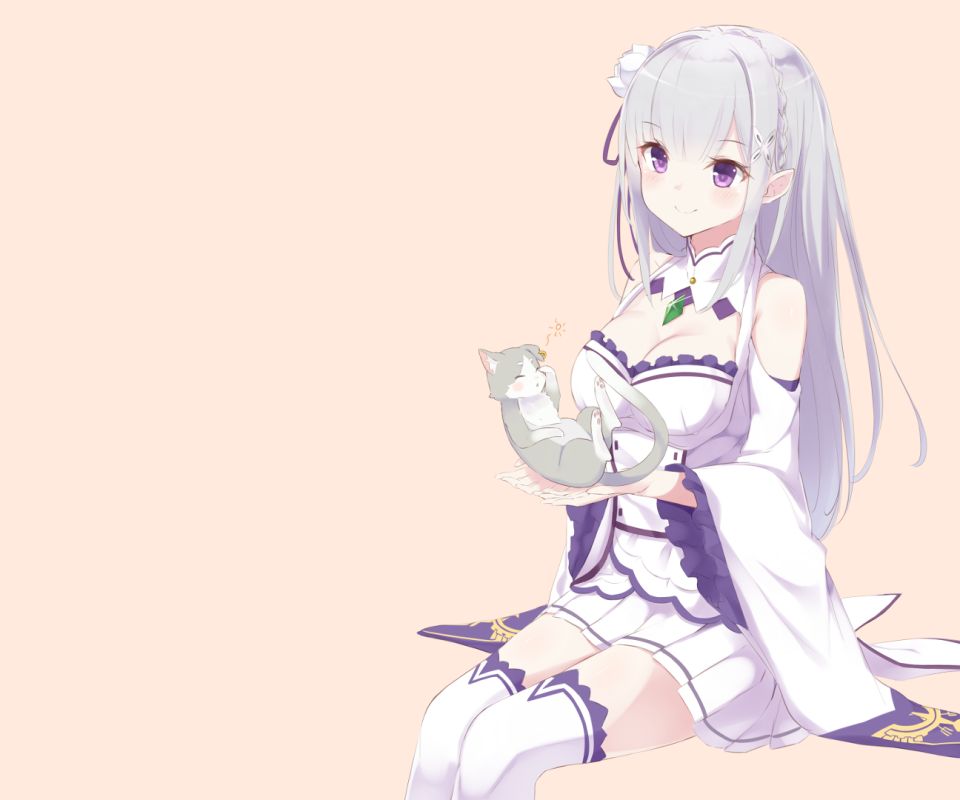 Handy-Wallpaper Animes, Emilia (Re: Zero), Re:zero Das Leben In Einer Anderen Welt Beginnen kostenlos herunterladen.