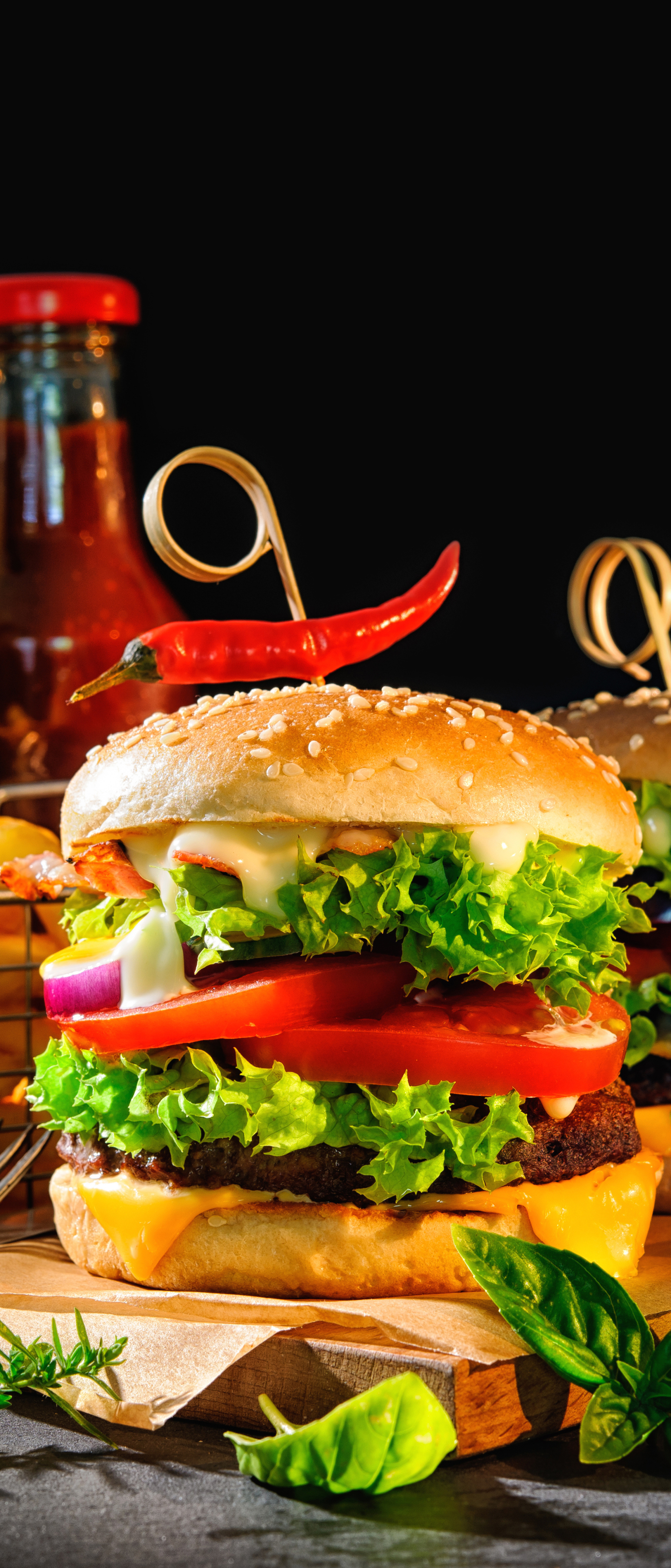 Download mobile wallpaper Food, Burger for free.