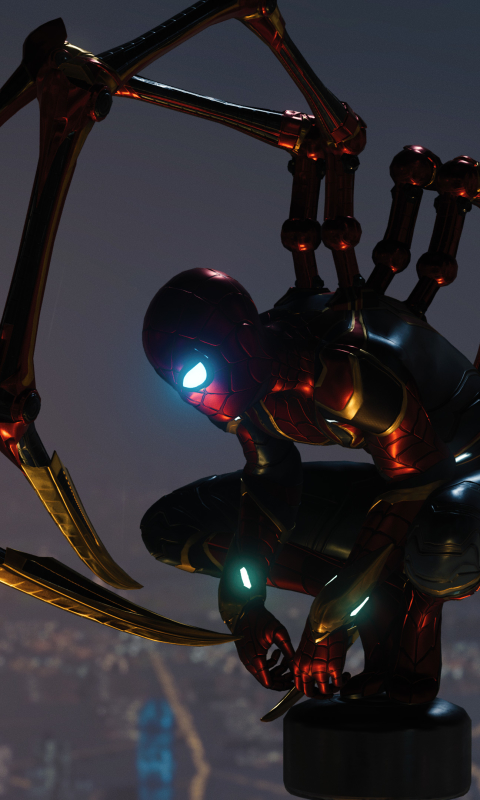 Download mobile wallpaper Spider Man, Armor, Video Game, Peter Parker, Spider Man (Ps4), Iron Spider for free.