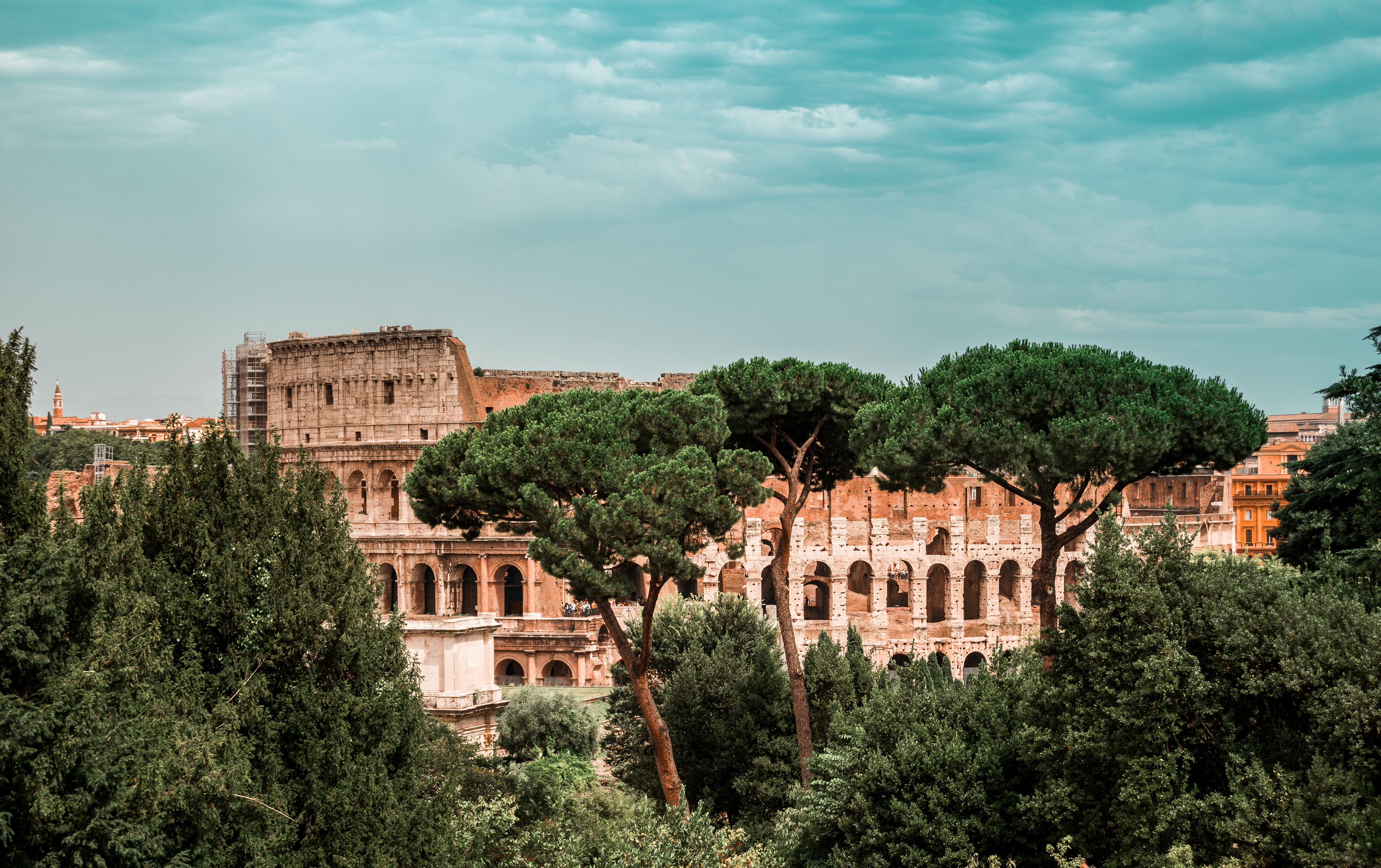 rome, colosseum, cities, architecture, italy