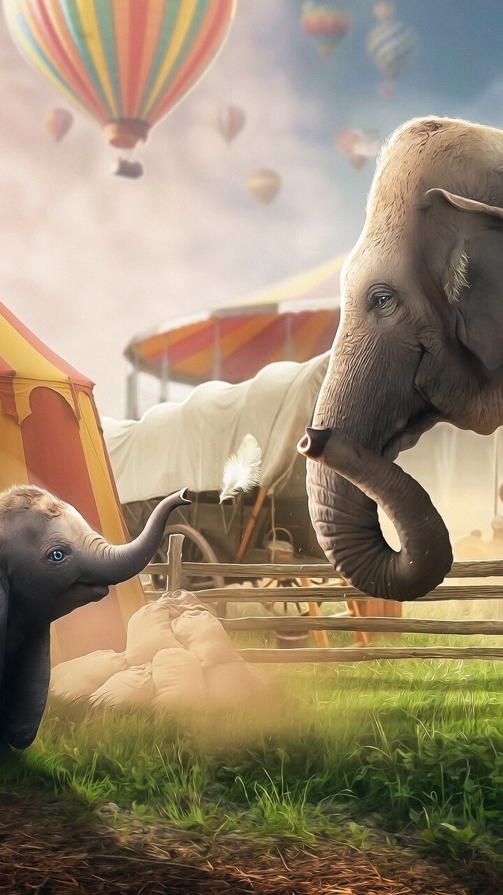 1340306 Hintergrundbild herunterladen filme, dumbo (2019), elefant, dumbo, zirkus - Bildschirmschoner und Bilder kostenlos