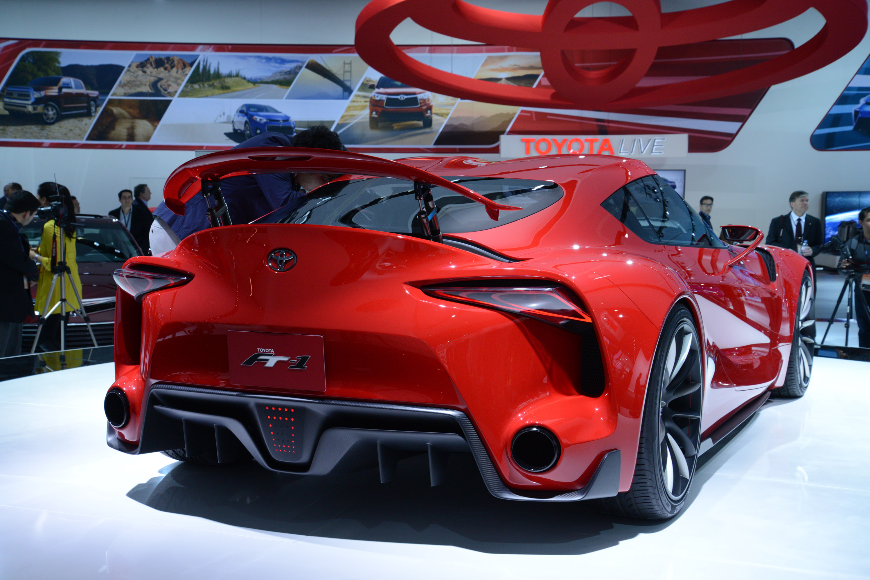 toyota, cars, red, ft 1, concept, 2014, detroit