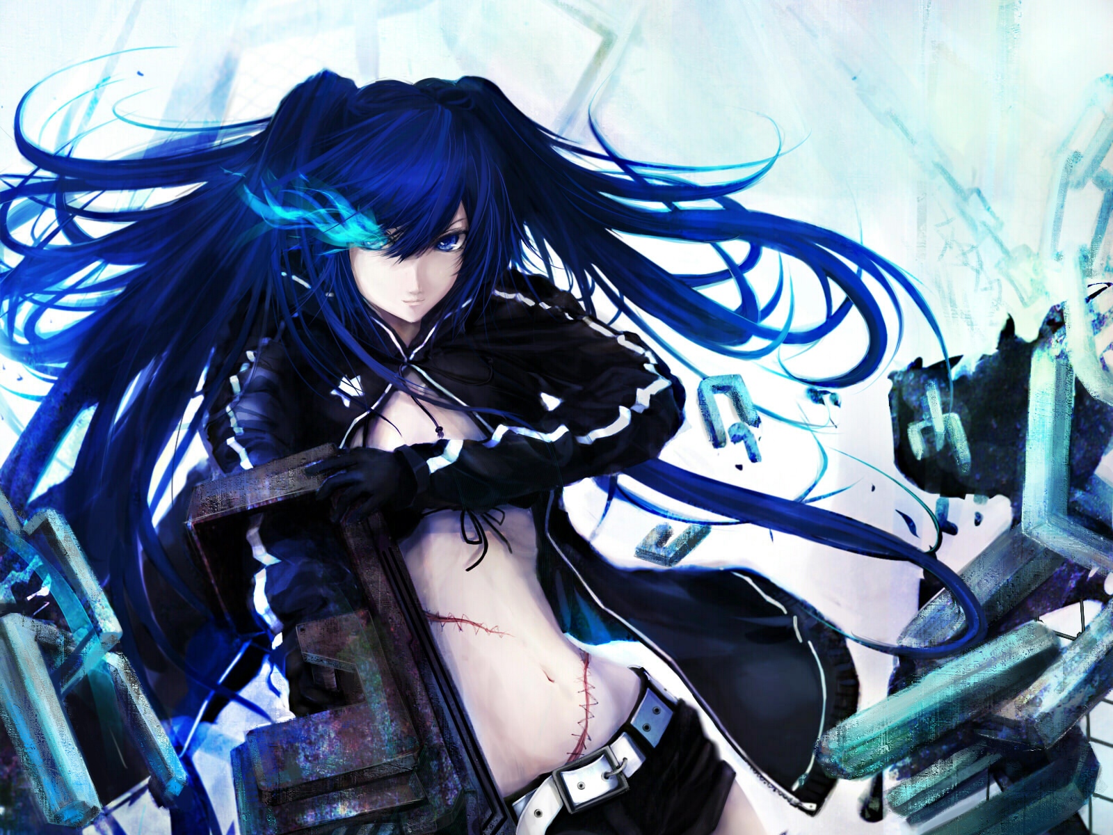 Free download wallpaper Anime, Black Rock Shooter on your PC desktop