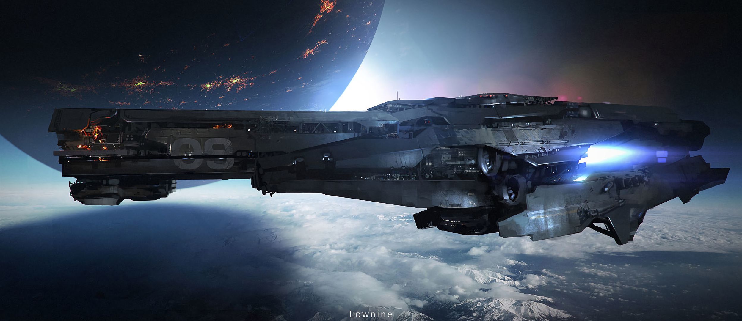 Free download wallpaper Galaxy, Planet, Sci Fi, Spaceship, Aircraft on your PC desktop