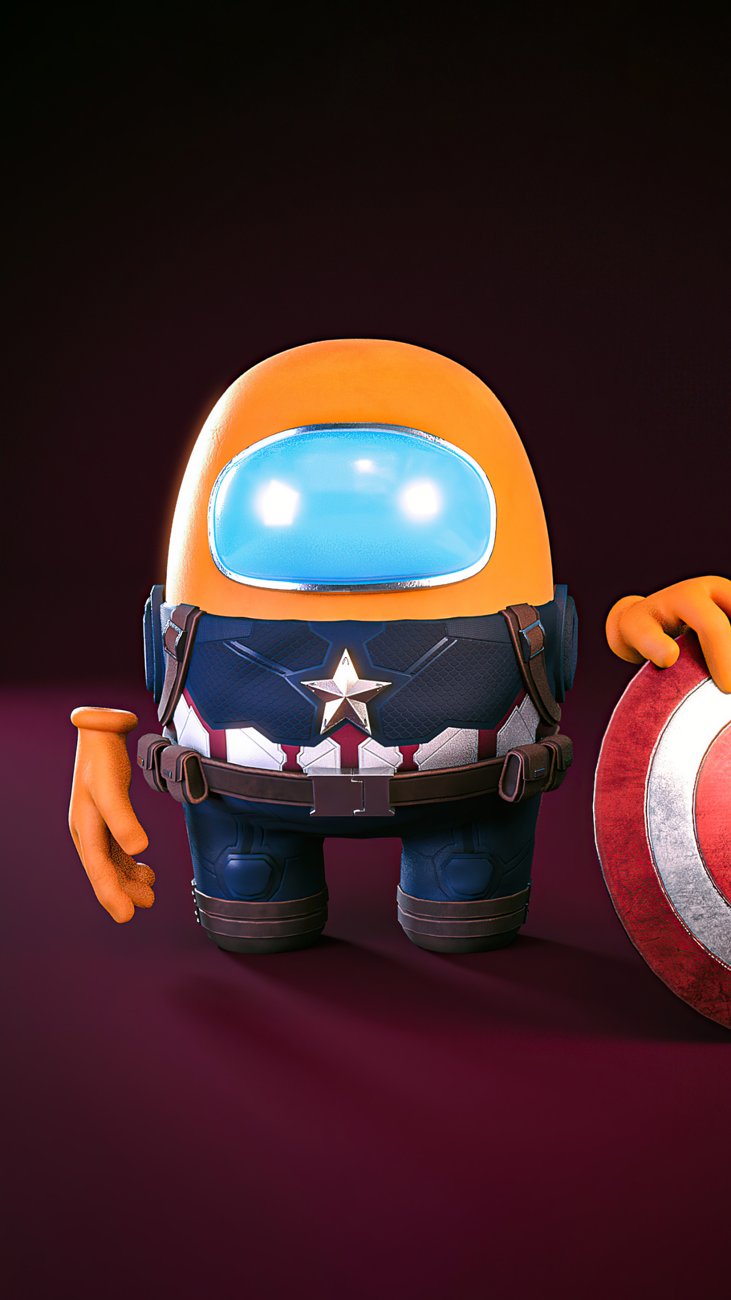Download mobile wallpaper Captain America, Video Game, Among Us for free.